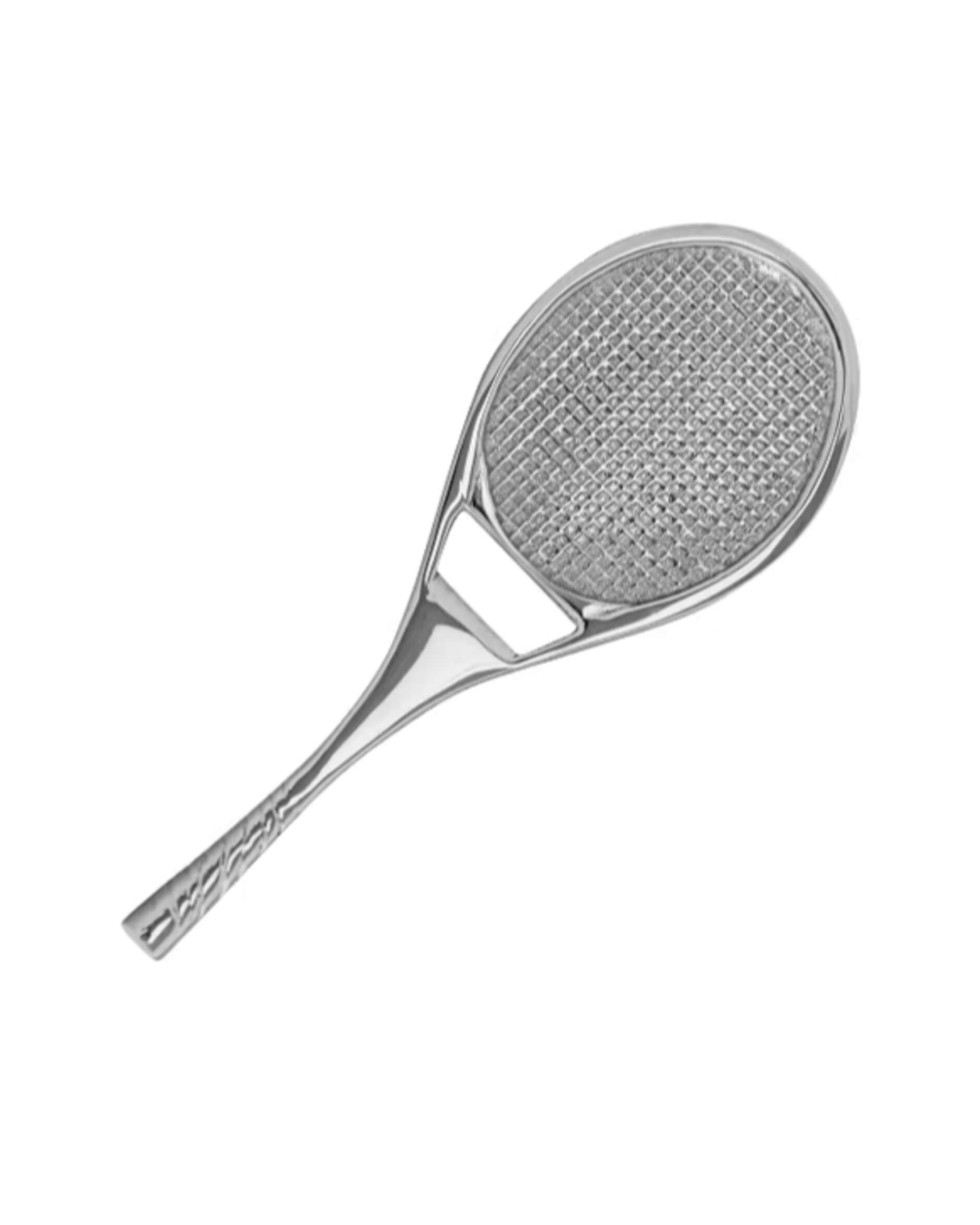 Tennisrack flasköppnare silver