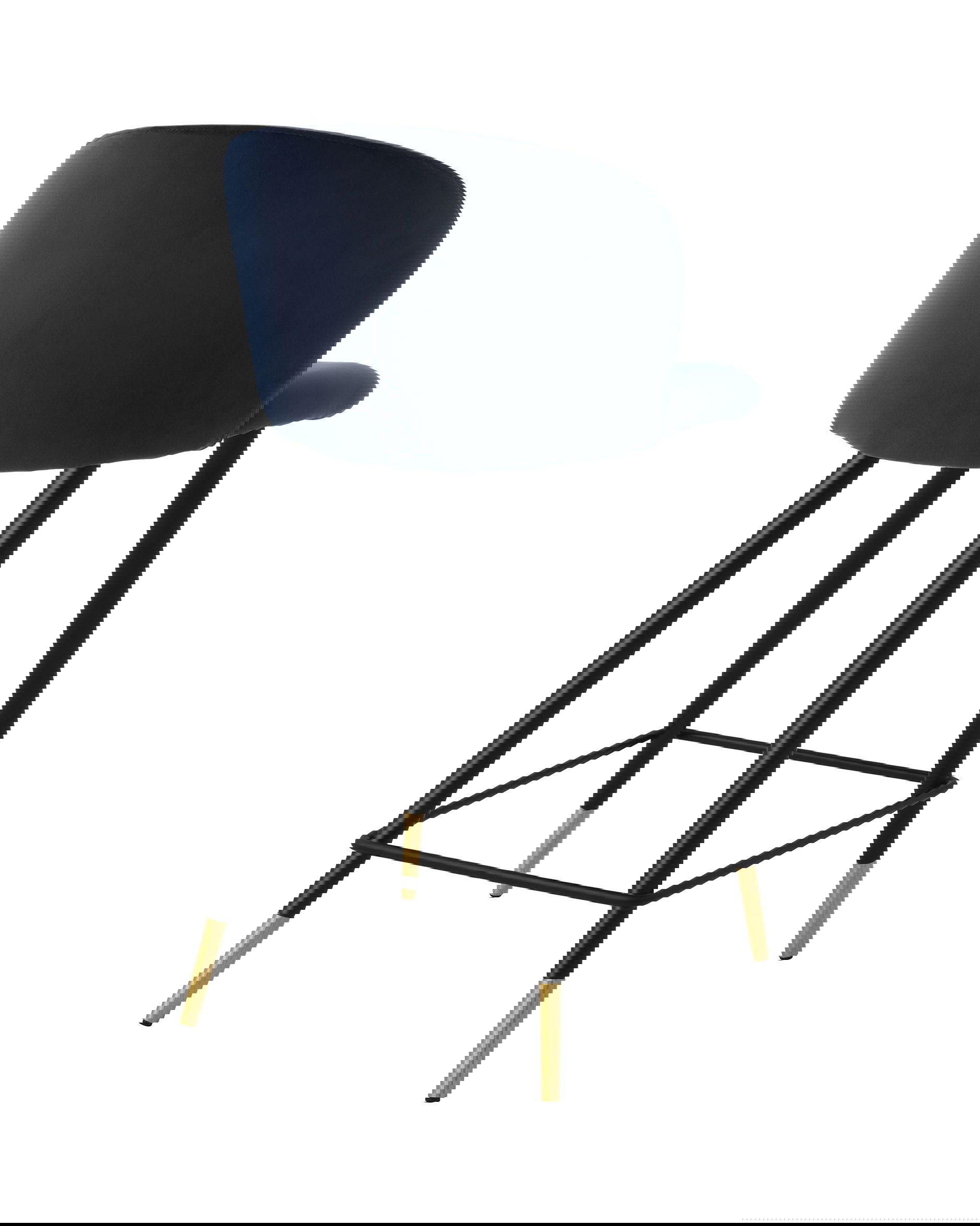 Volante barstol savona midnight blue velvet