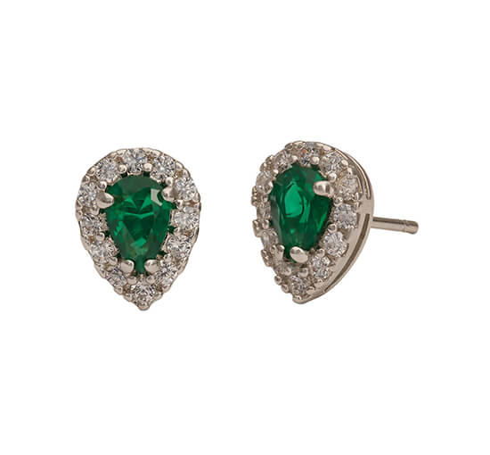 Emerald - Bianca örhängen crystal