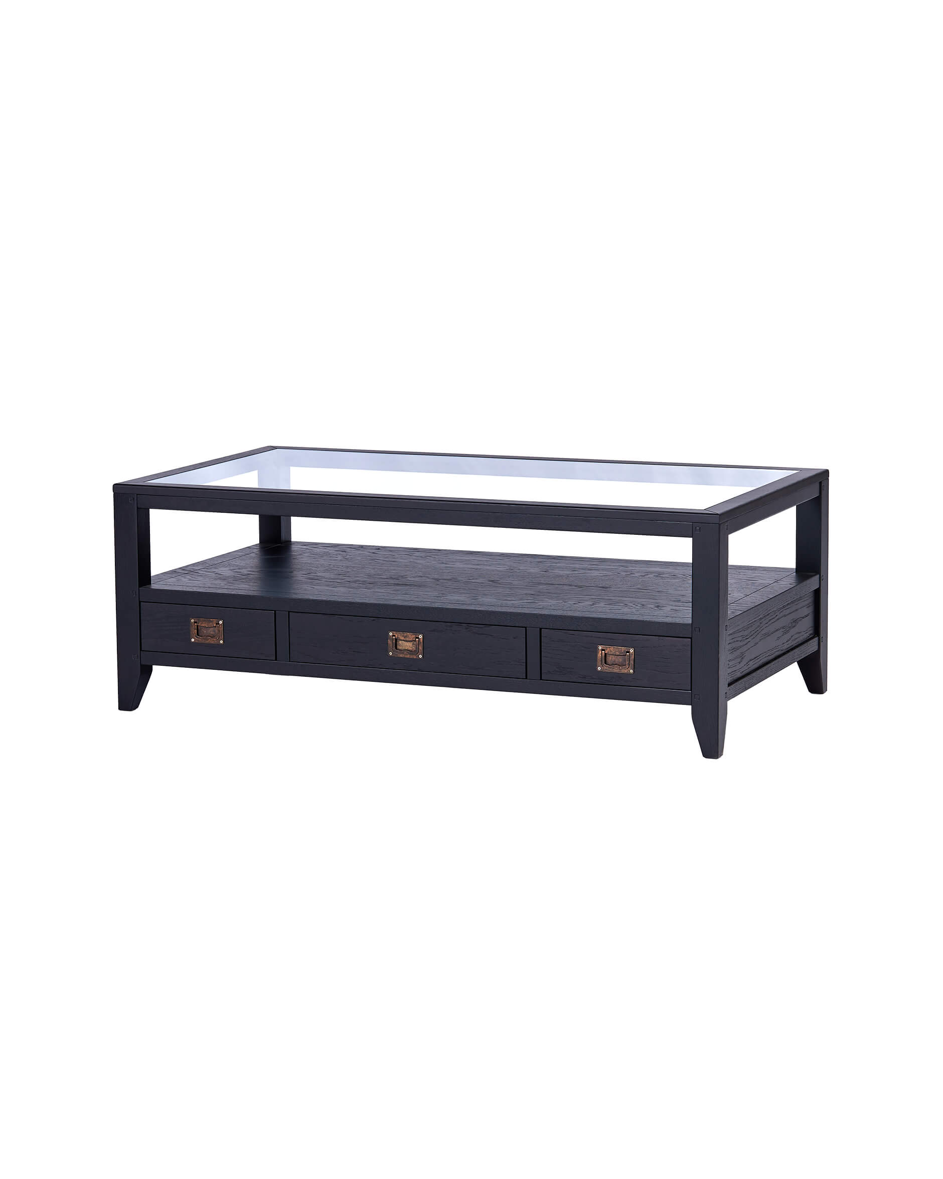 Martino soffbord glasskiva iconic black