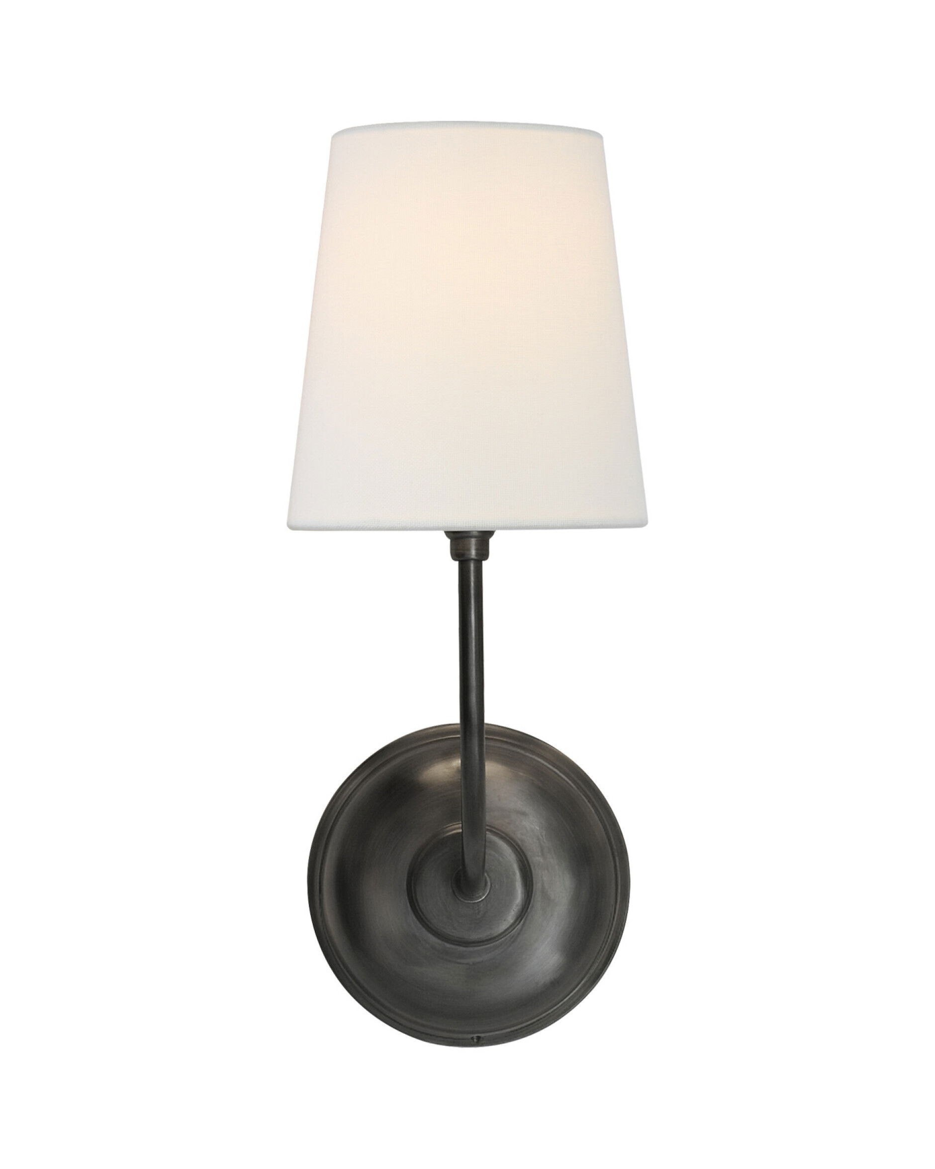 Vendome Single Sconce Bronze/Linen OUTLET