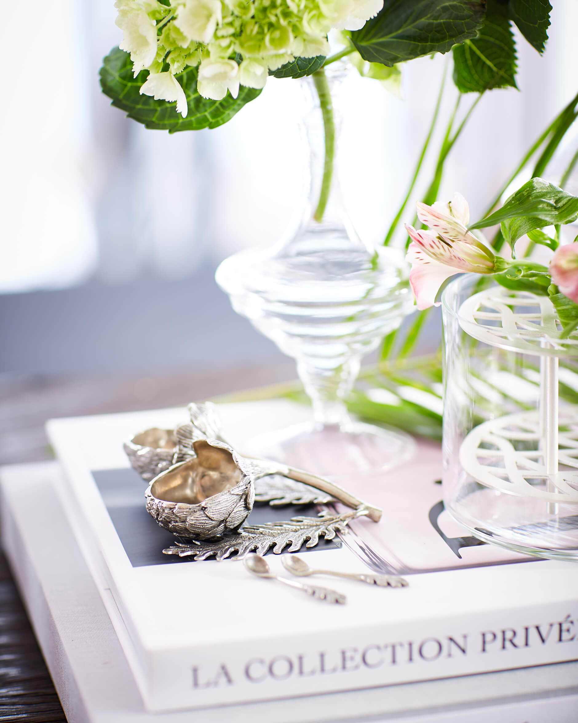 Artichoke Salt & Pepper Bowls Pewter