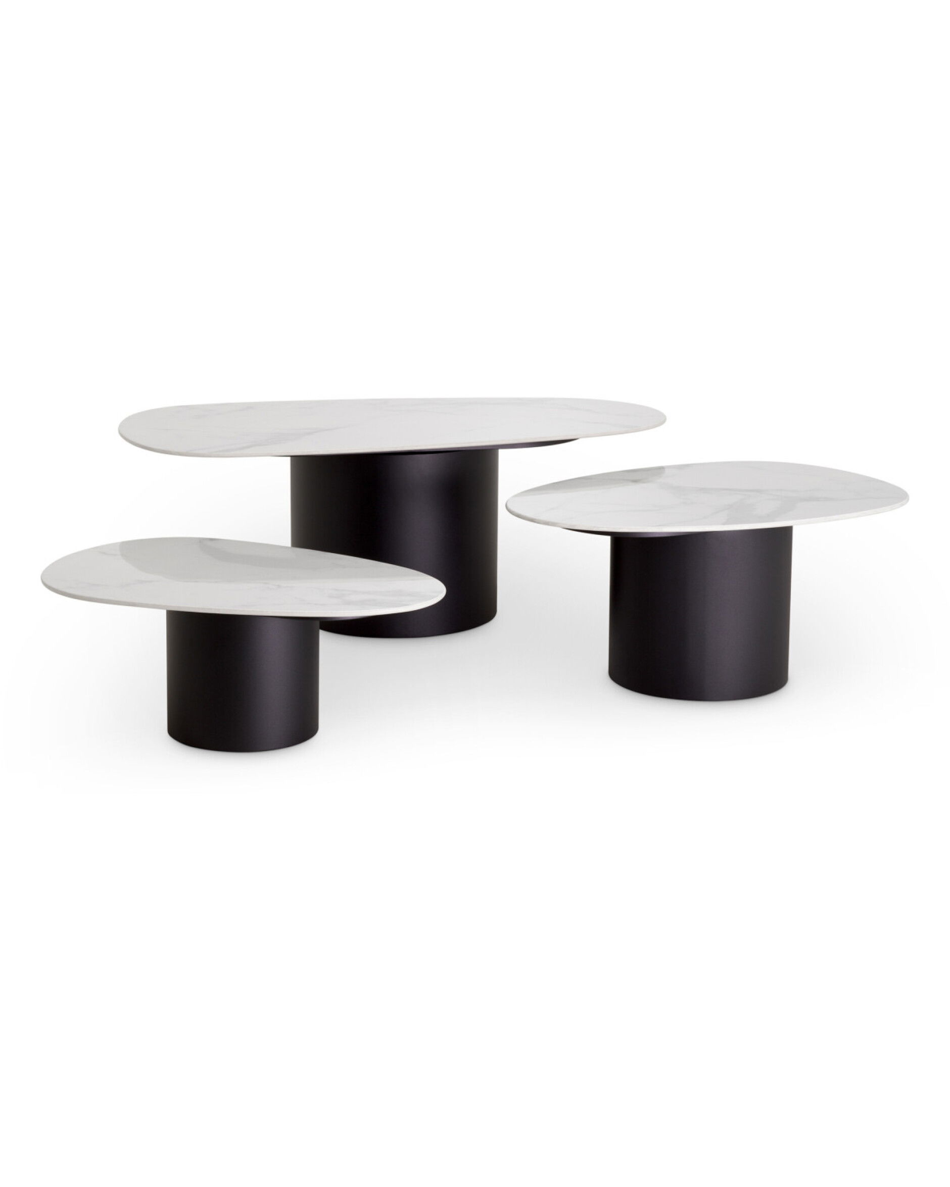 Zane salontafel zwart 3-delig