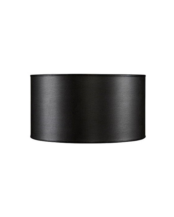 Cylinder lampskärm Leather ebony