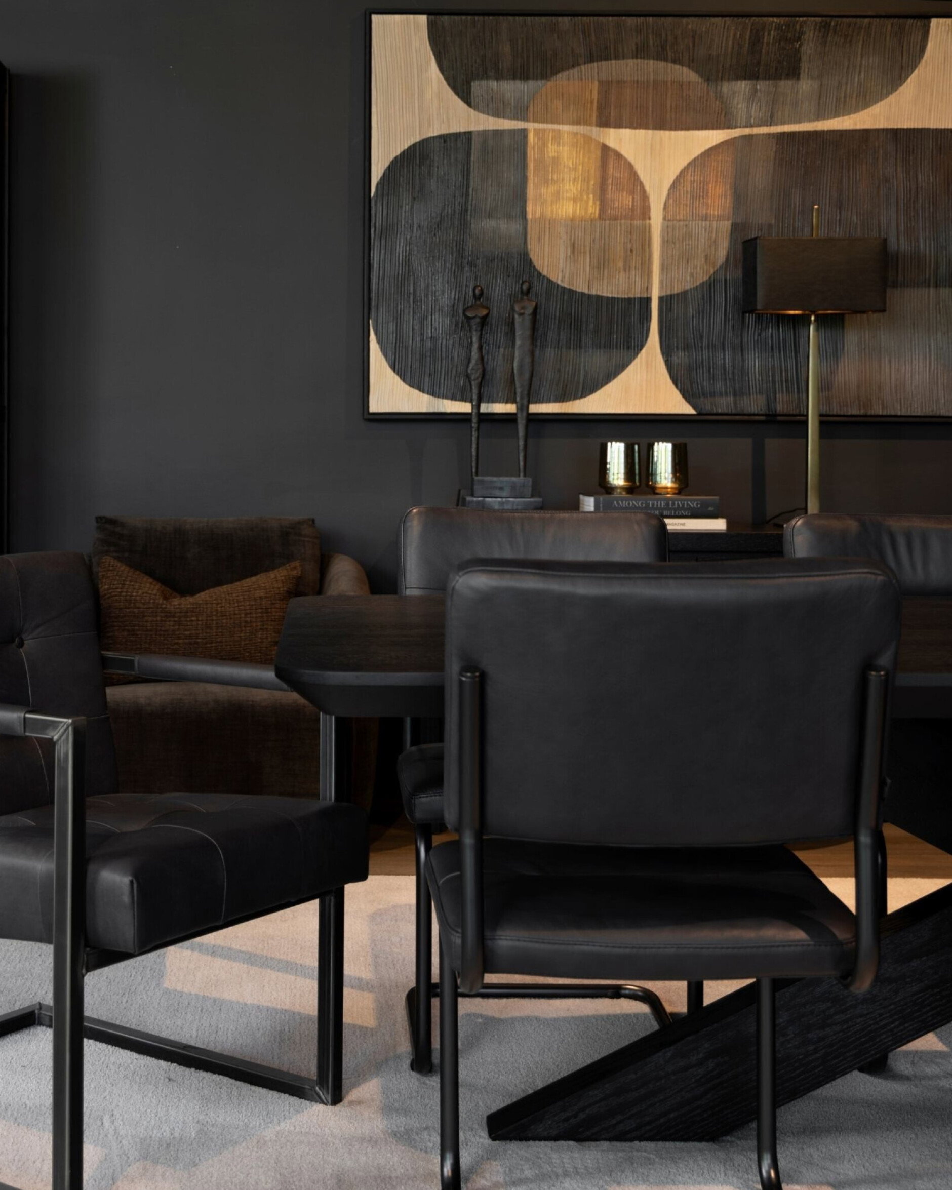 Hunter Slim Dining Table Black 240×110 cm