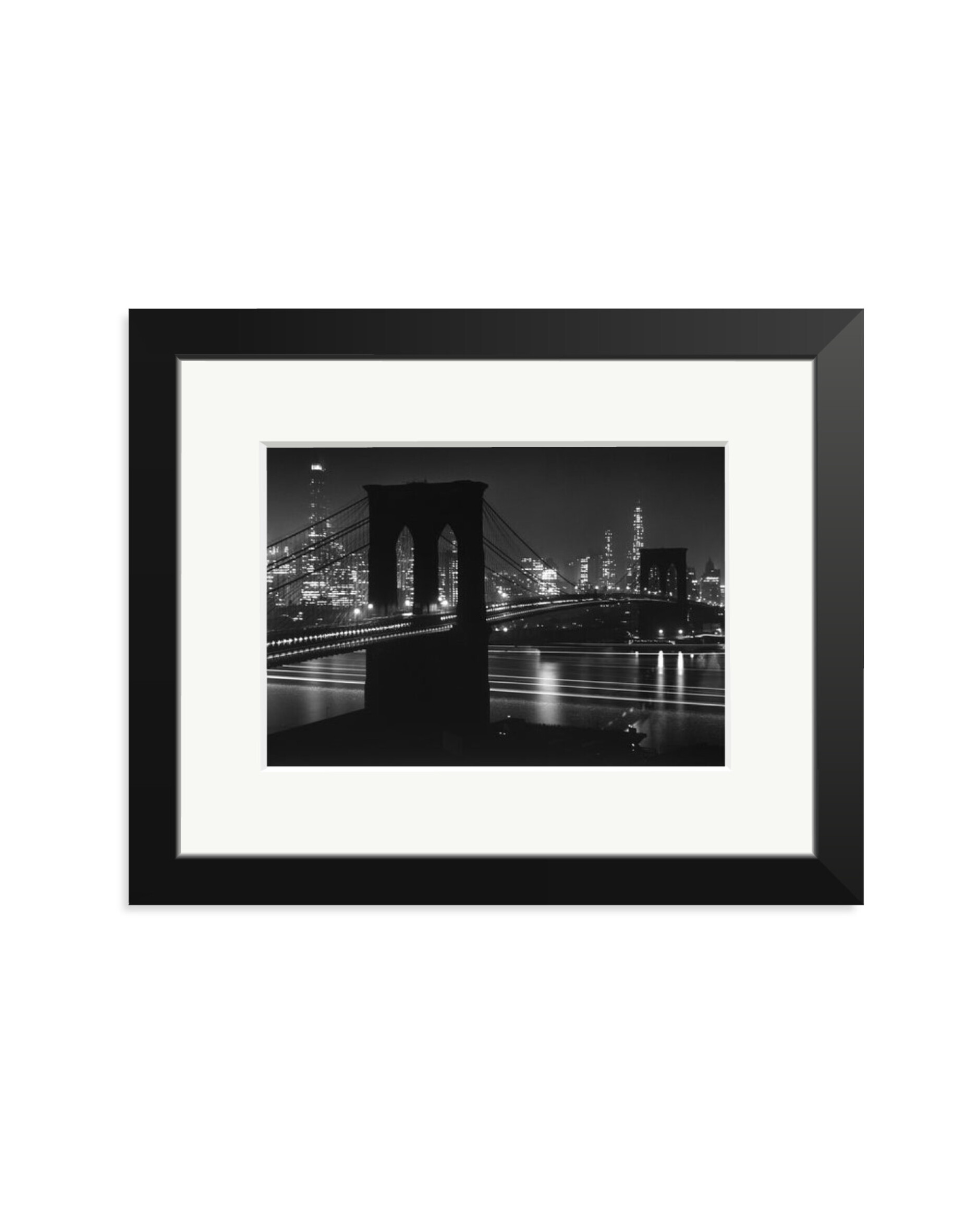 Brooklyn Bridge at Night Black / Small