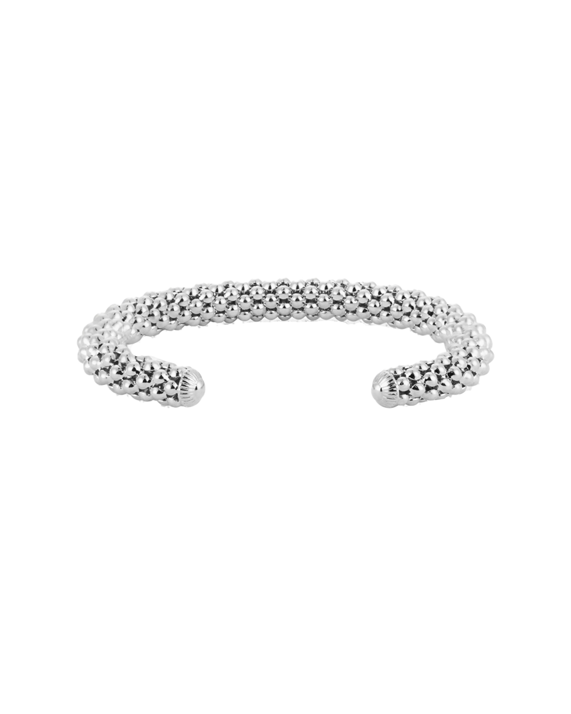 Rope Bangle bracelet rhodium