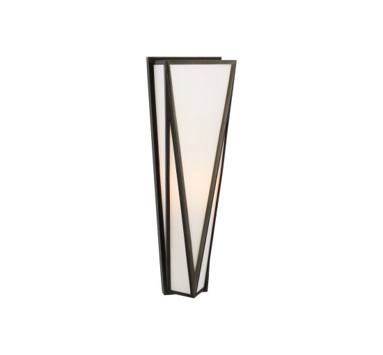 Bronze/White Glass - Lorino vägglampa antik mässing/klarglas