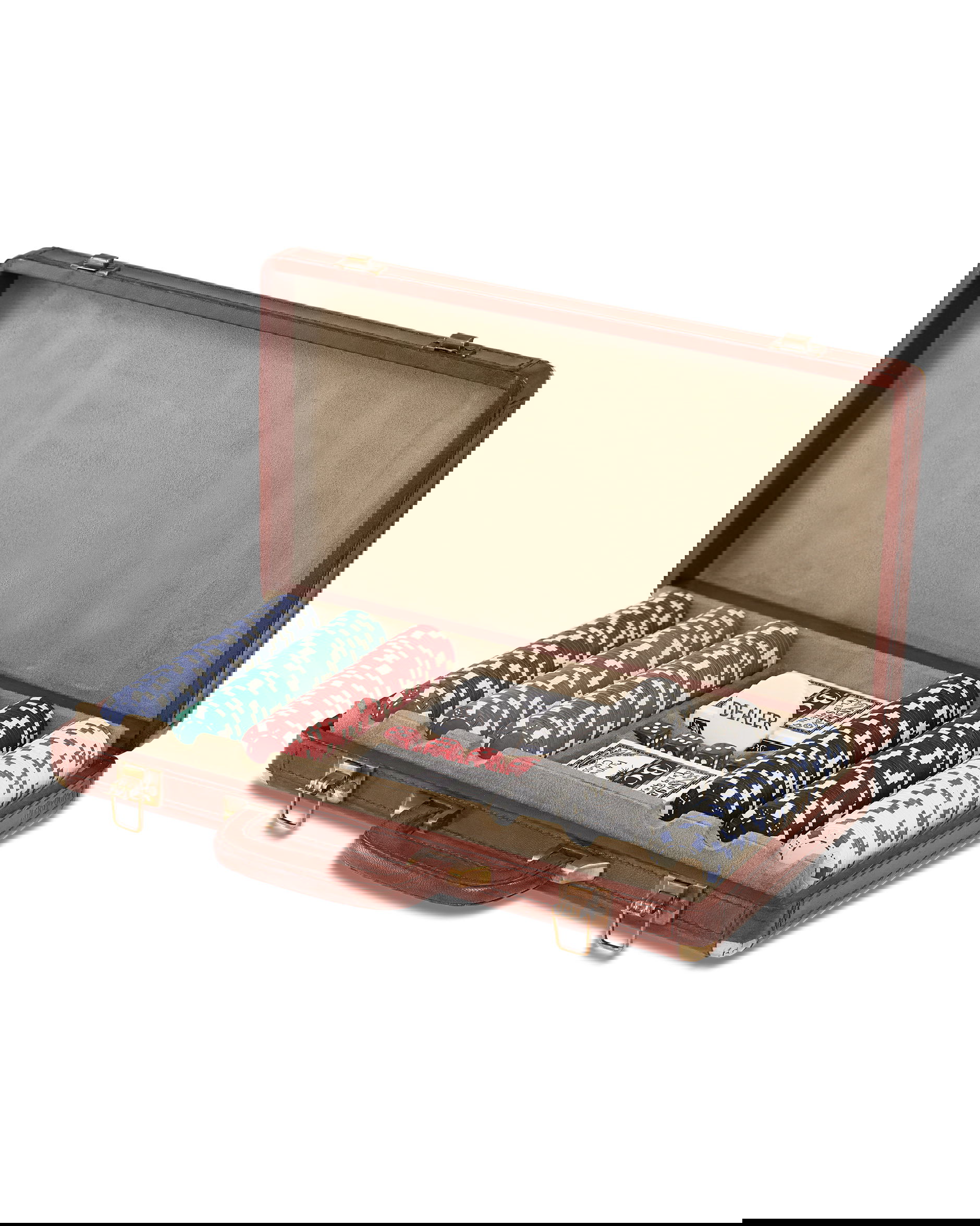 Kensington pokersett, skinn