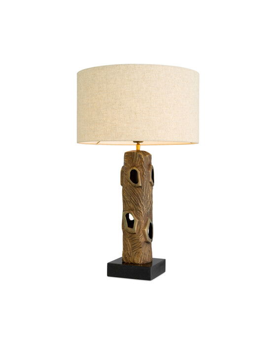 Vigentino bordslampa antik mässing