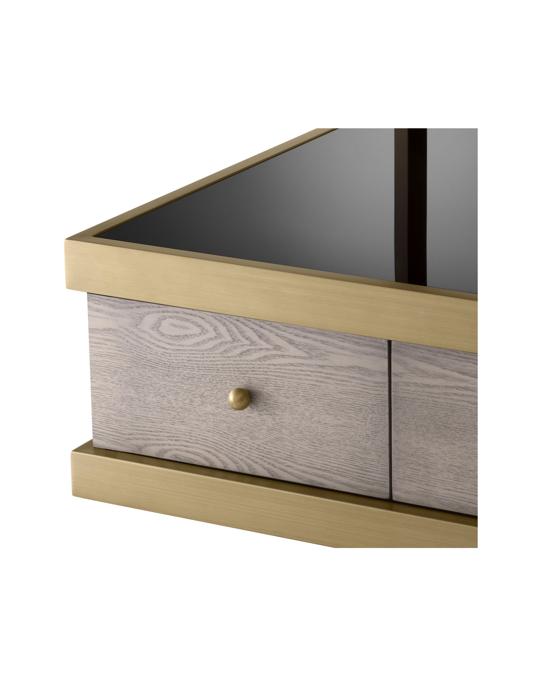 Kuboa sidobord borstad mässing