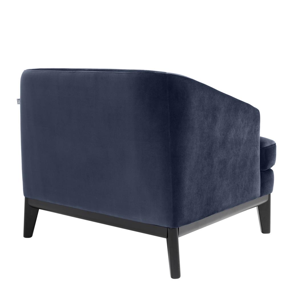 Chair Monterey Savona midnight blue velvet