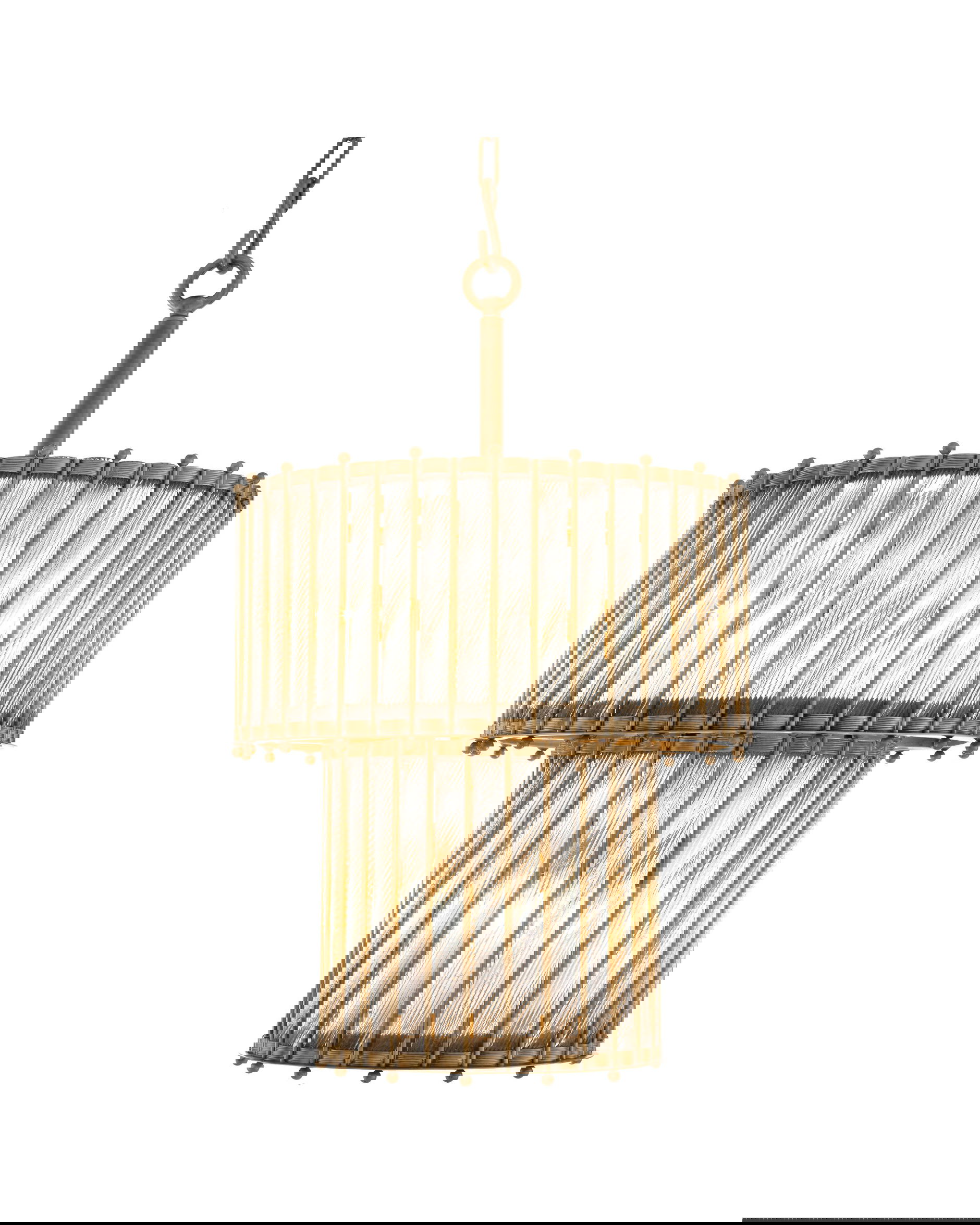 Tiziano taklampa mässing L