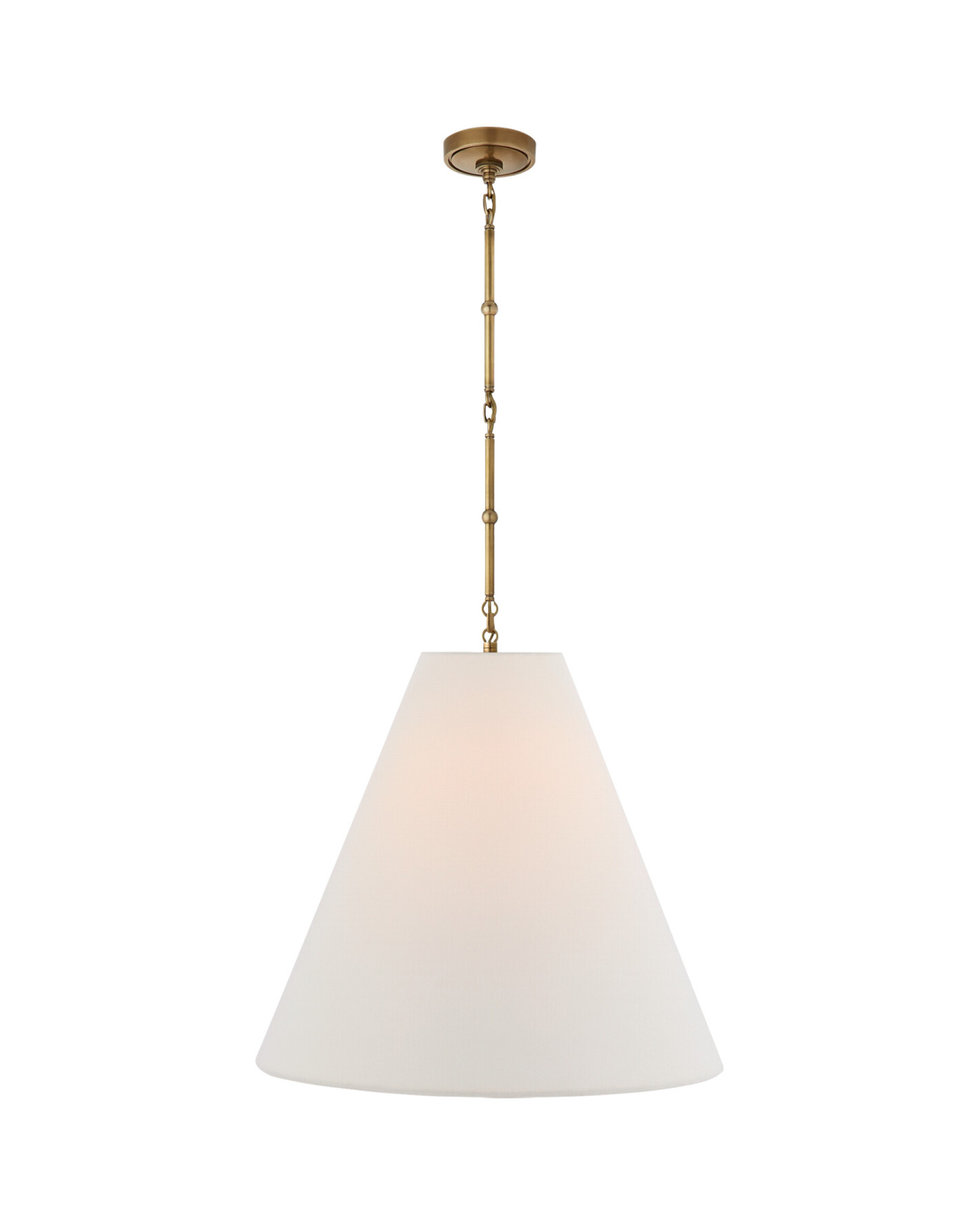 Goodman taklampa mässing/linne L