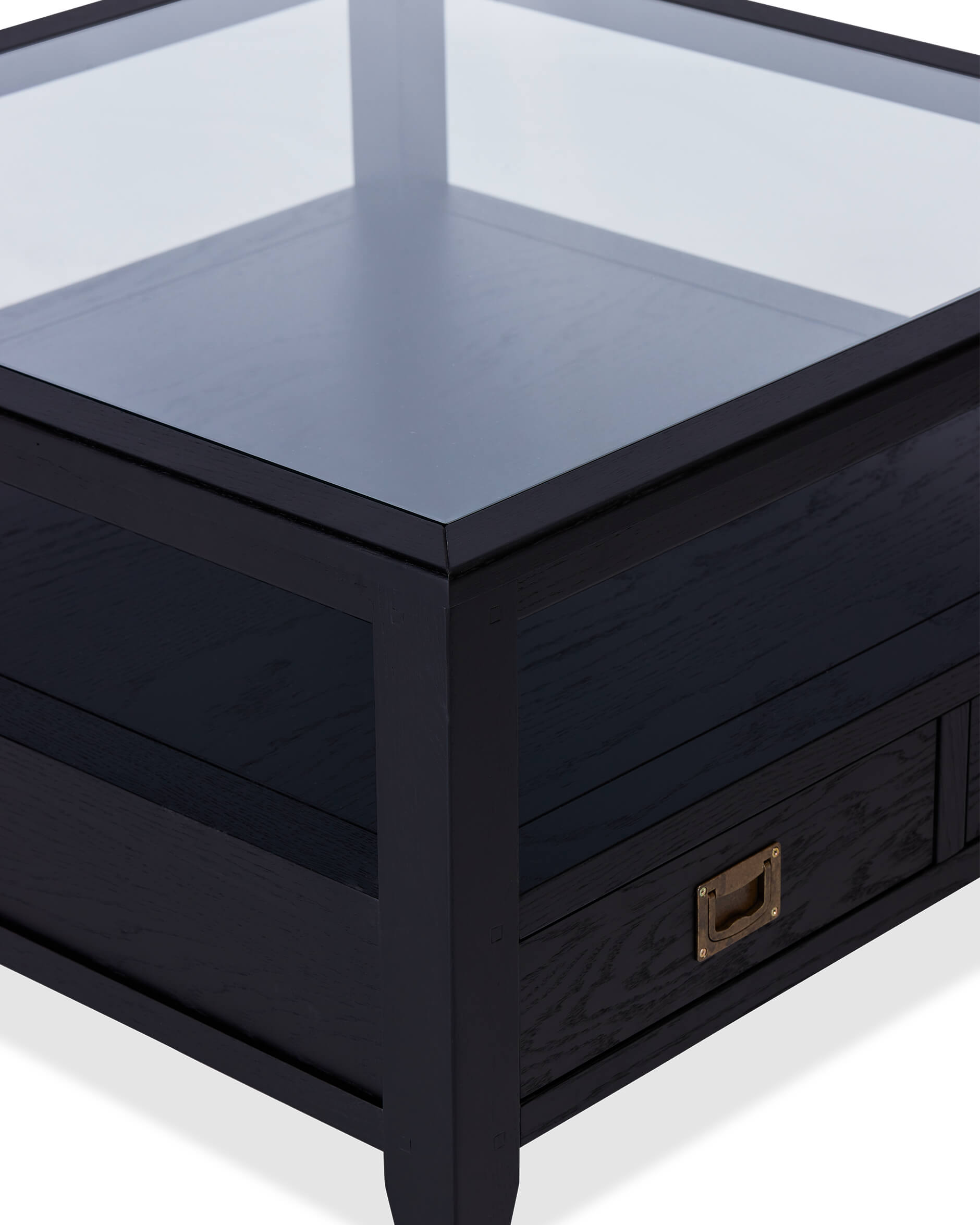 Martino soffbord glasskiva iconic black