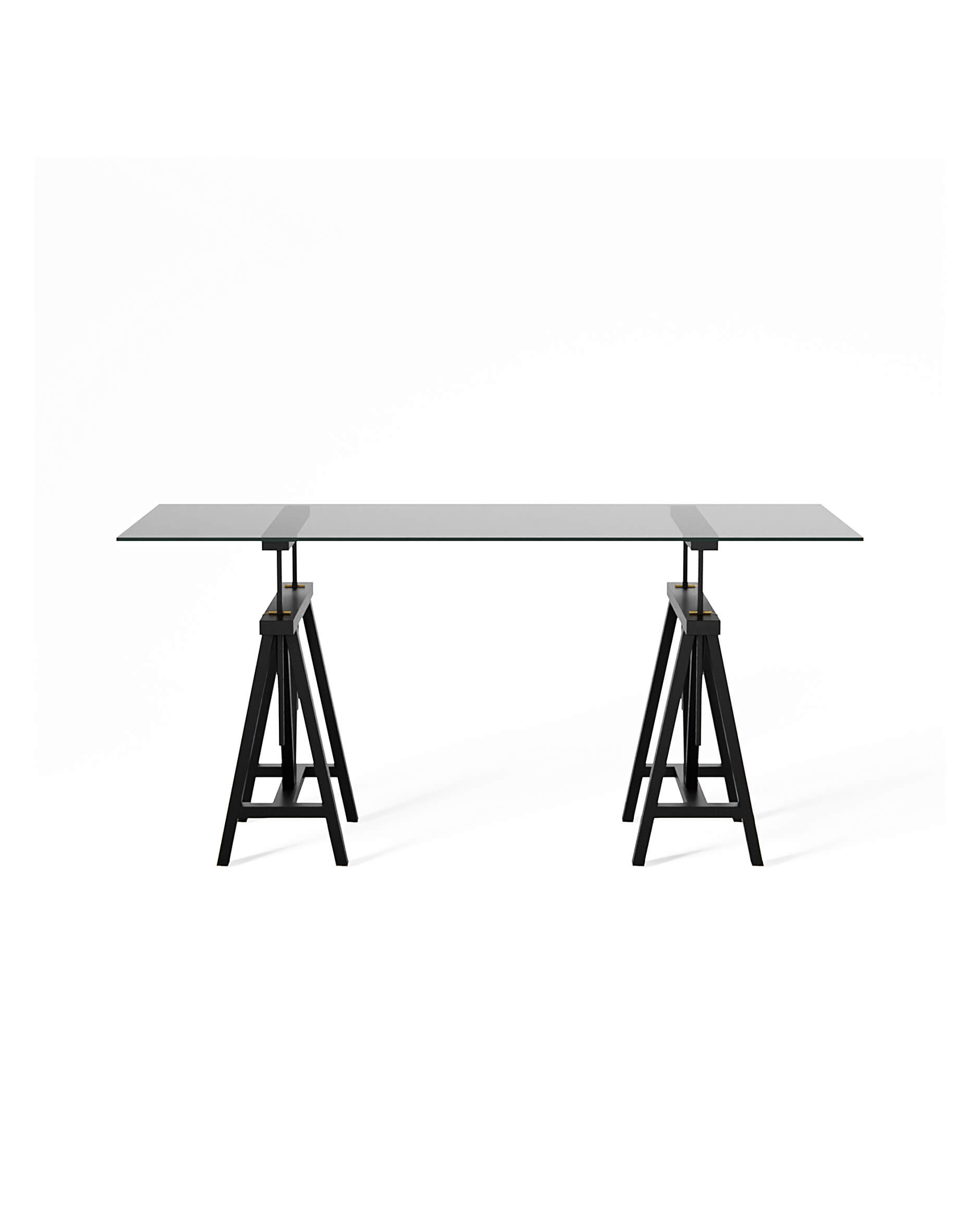 Trestle Schreibtisch Modern Black