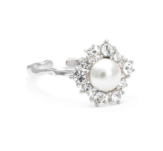 Emily Pearl Ring Ivory