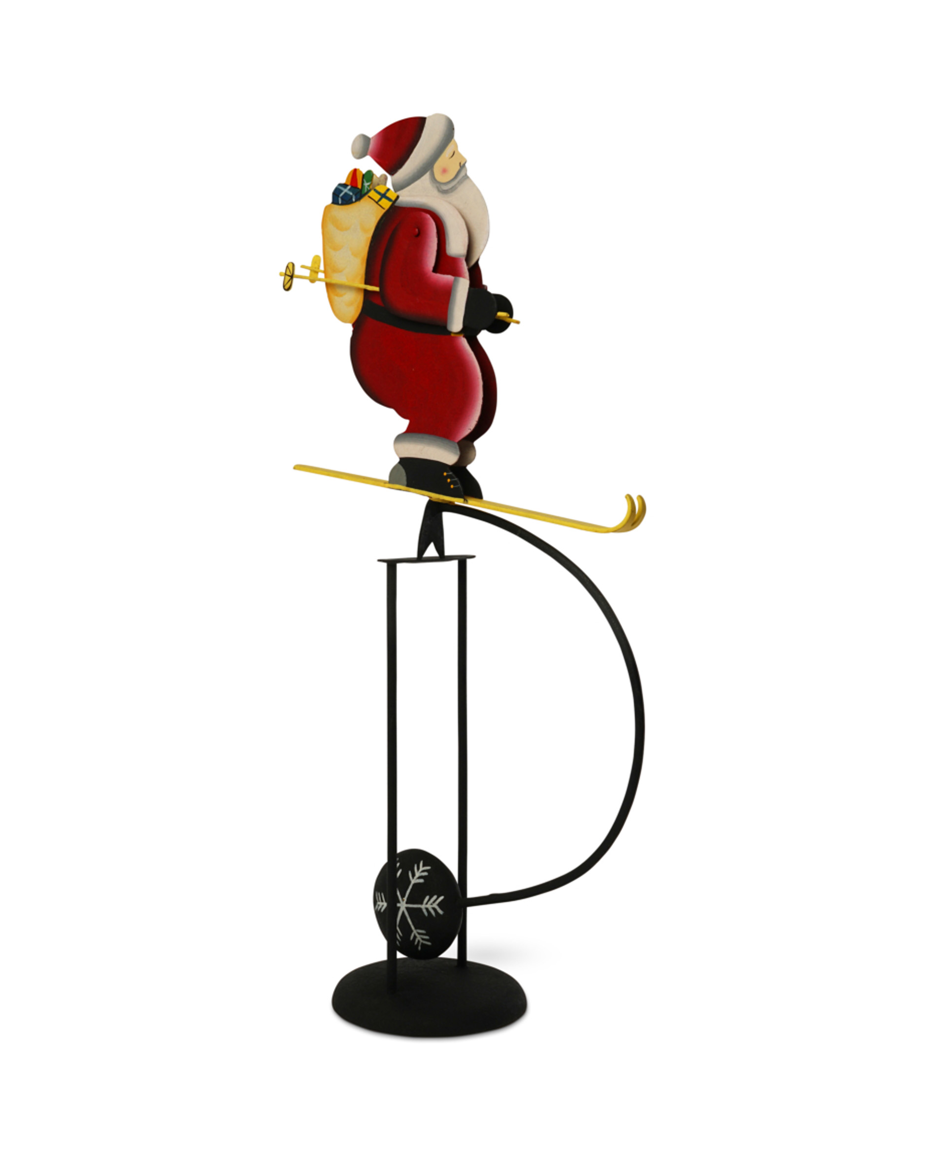Skiing Santa Decoration