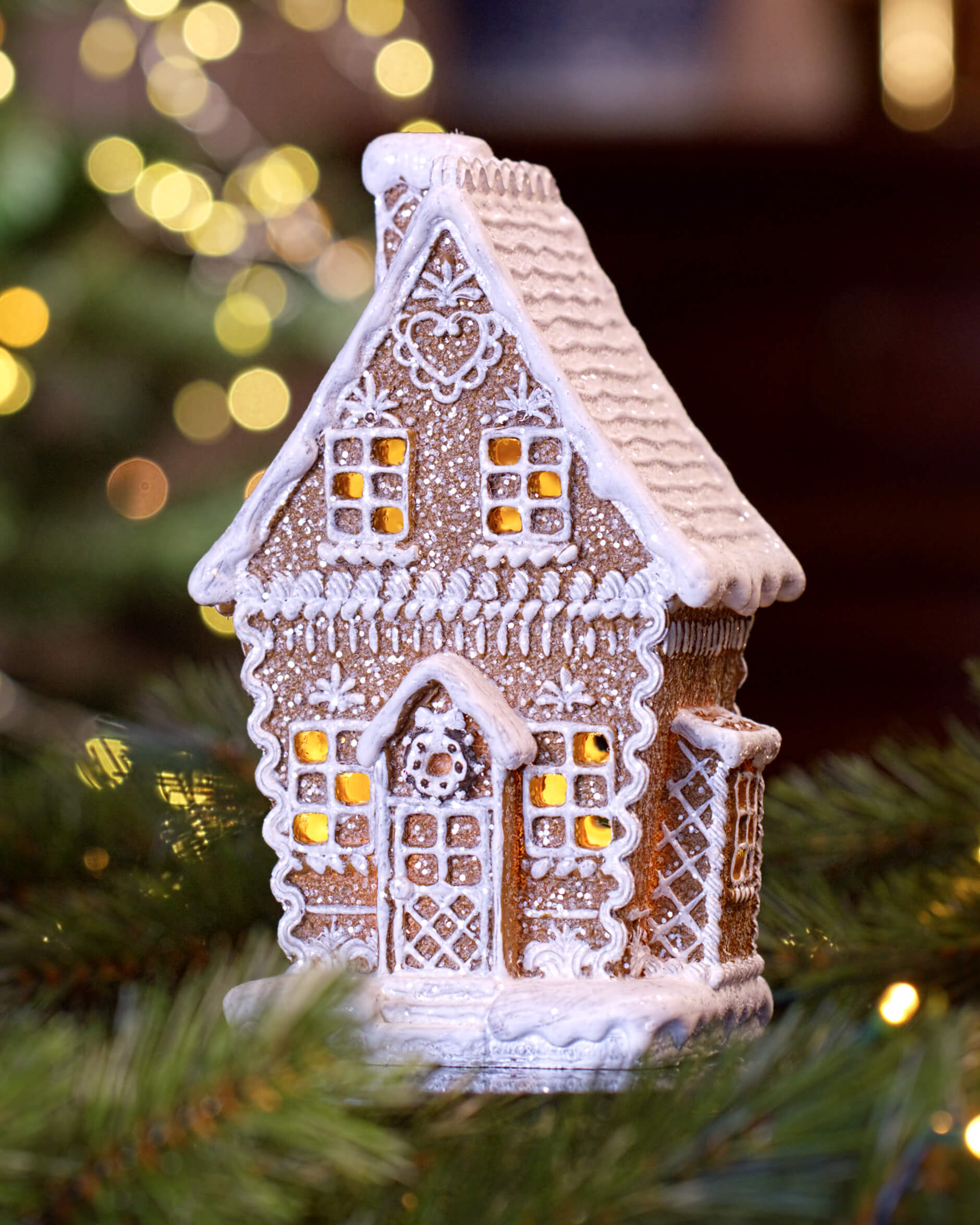 Bakewell pepparkakshus juldekoration