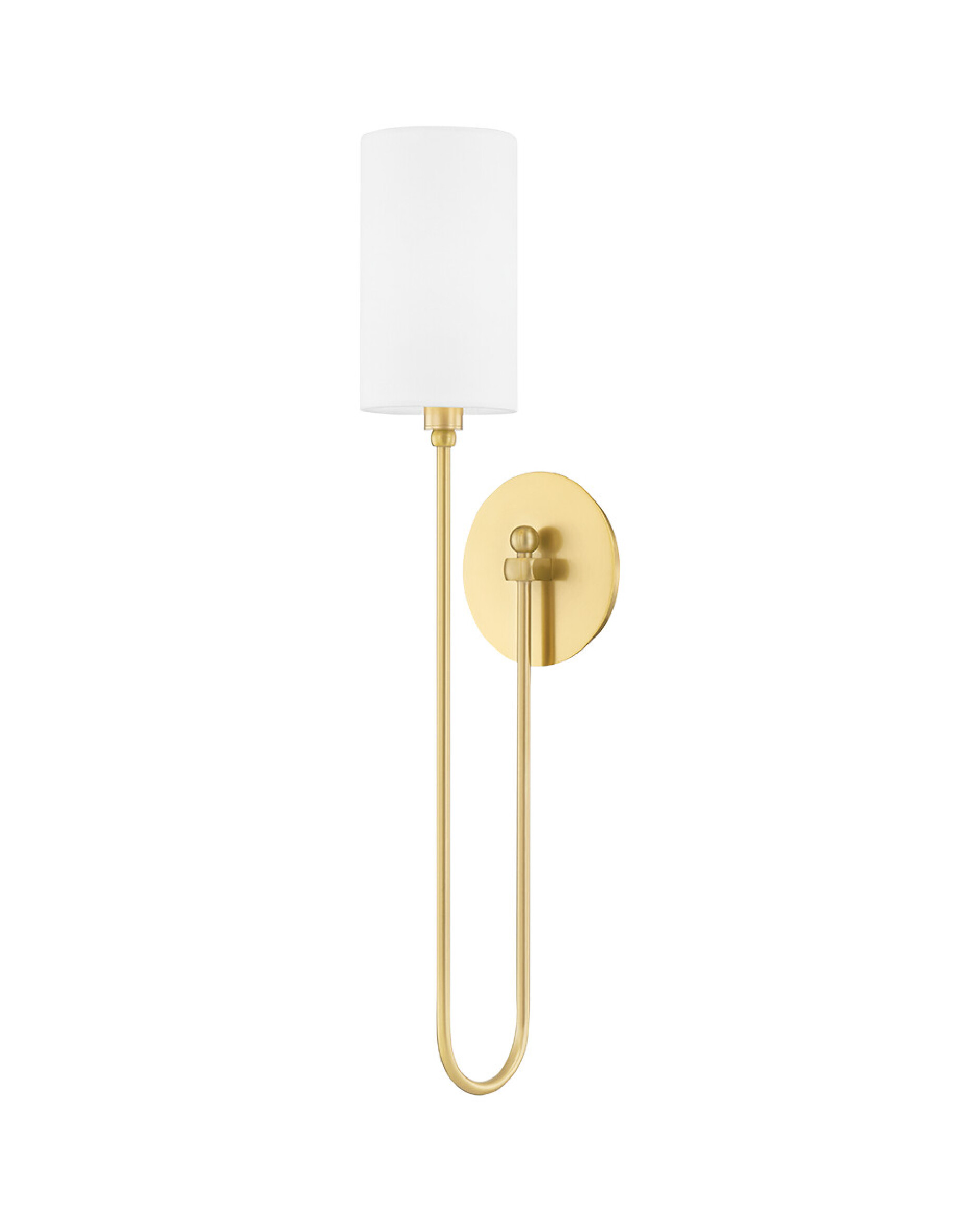 Harlem wandlamp antiek messing