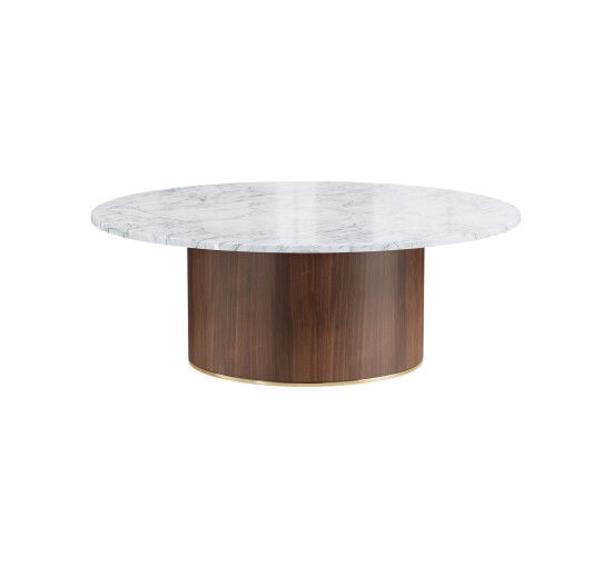 Round - Delano Coffee Table Round Walnut