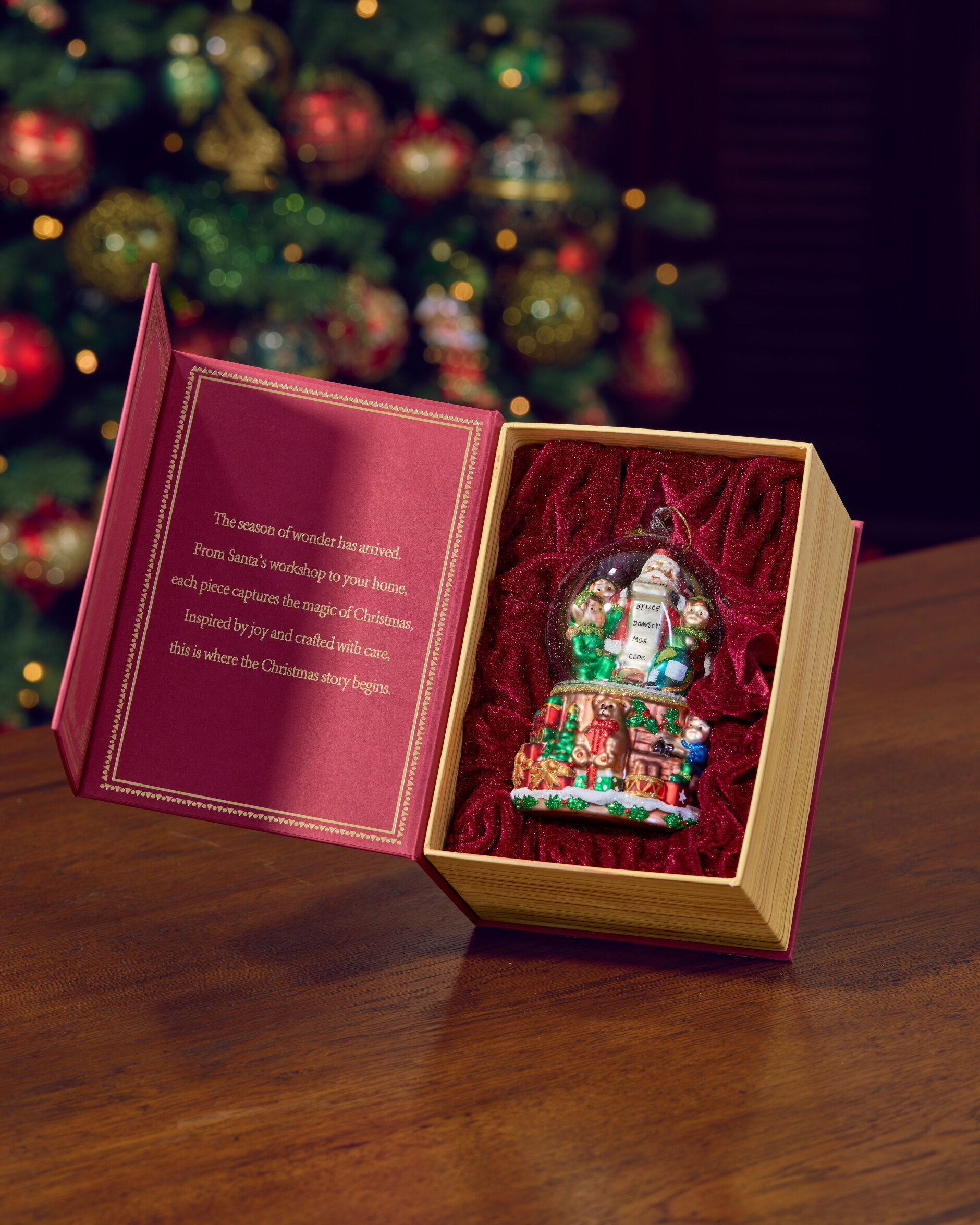 Wishwell sneglobus juletræspynt