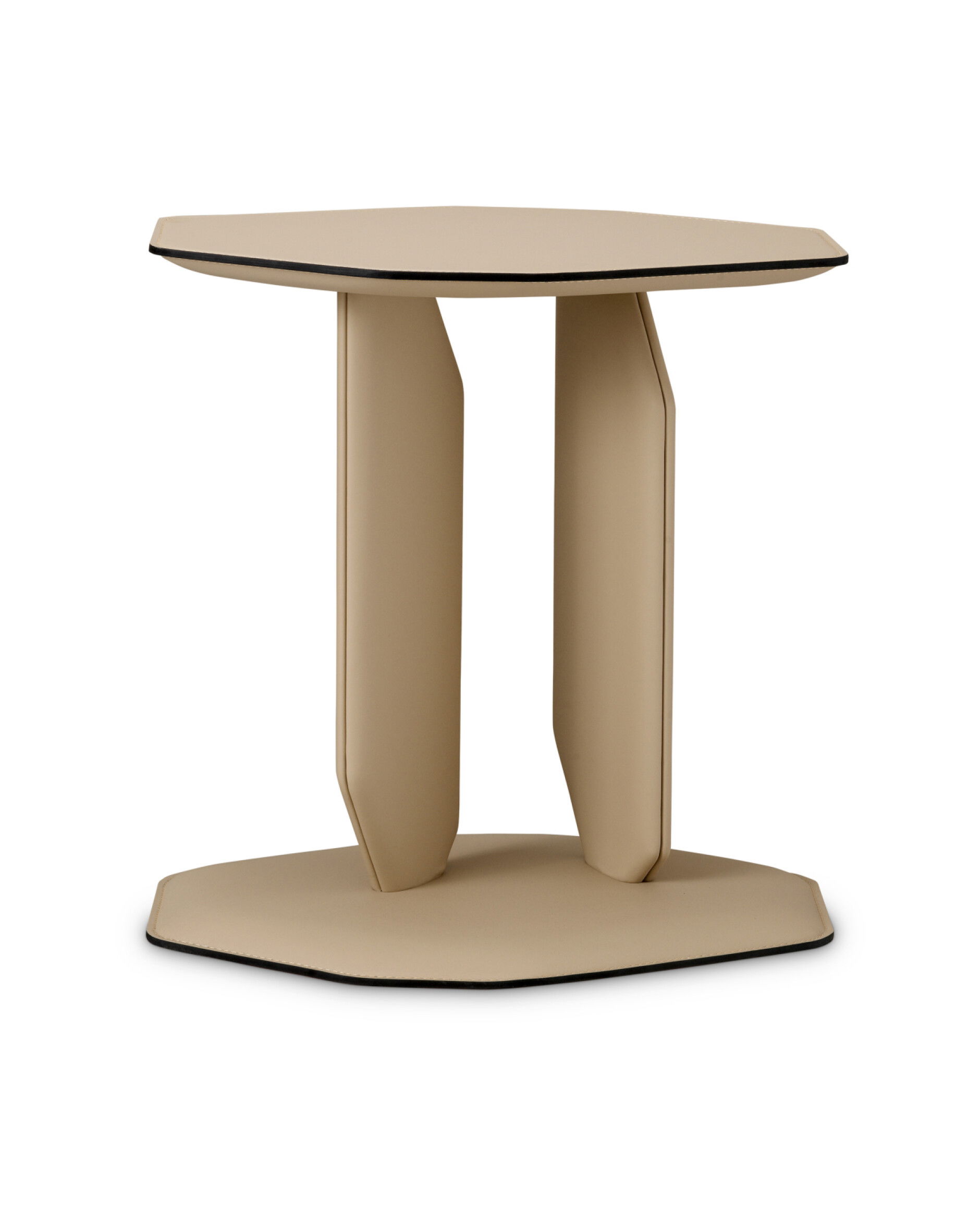 Maurizio sidobord ljusbrun