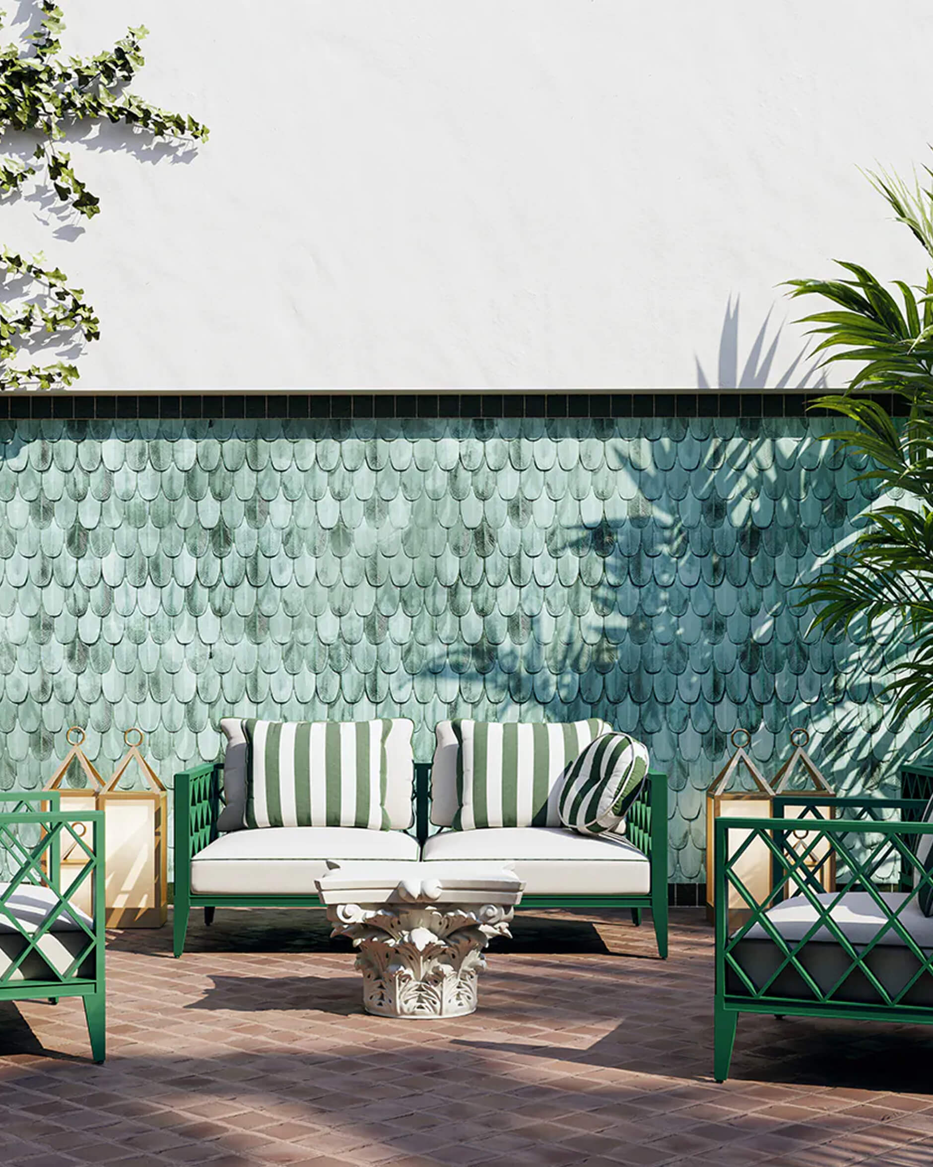 Ocean Club Sofa 2-seater Green