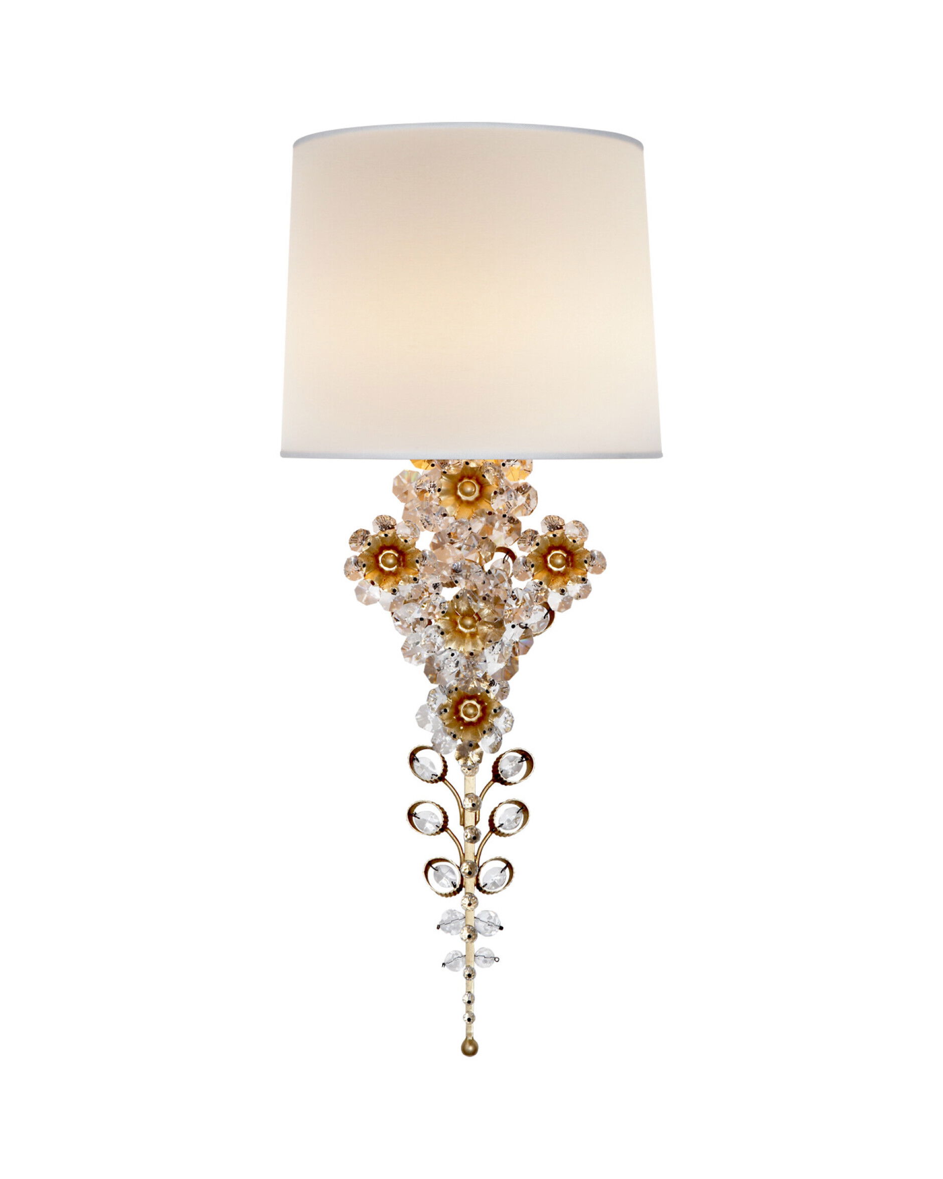 Claret vägglampa guld