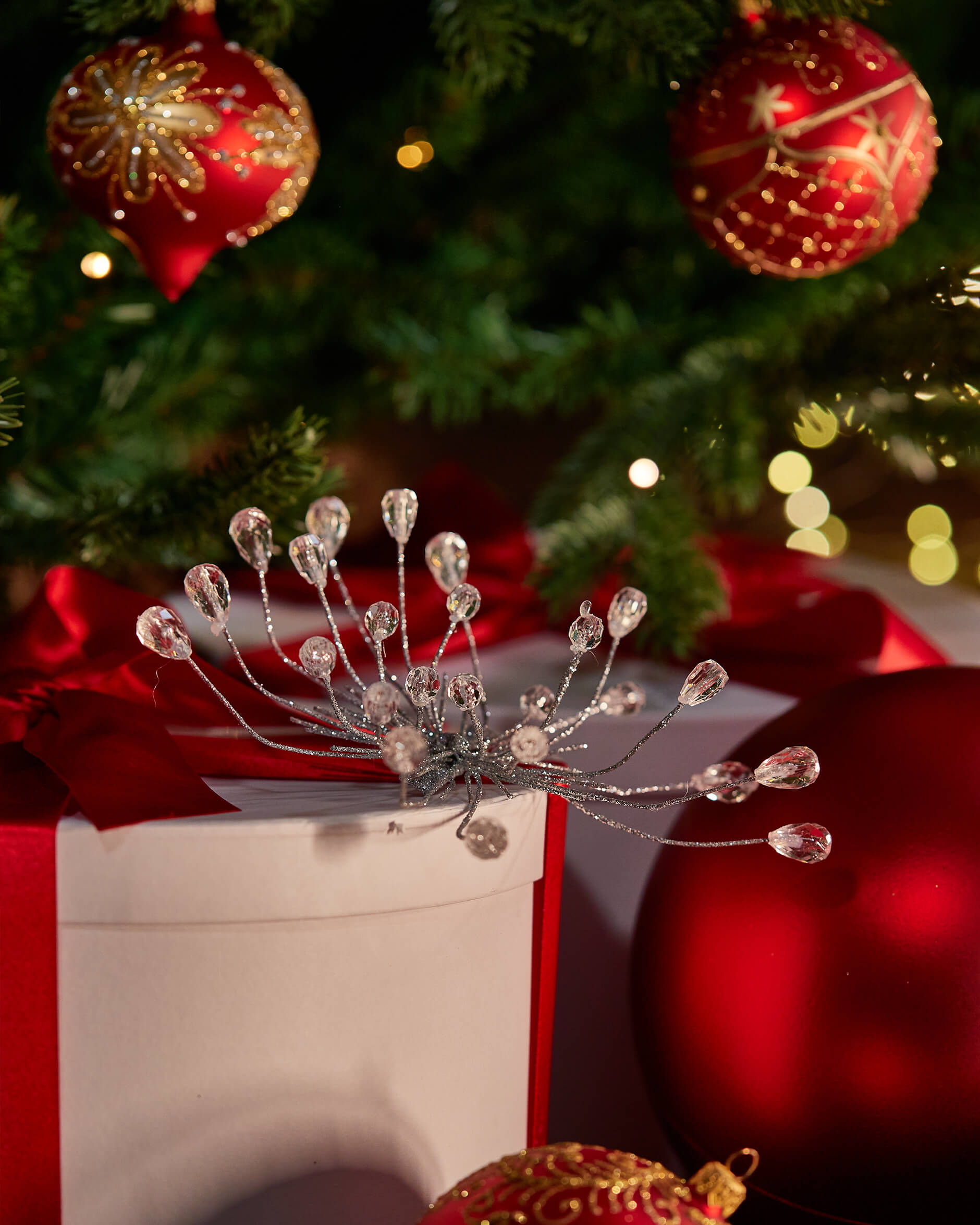 Kayden julgransdekoration clip silver