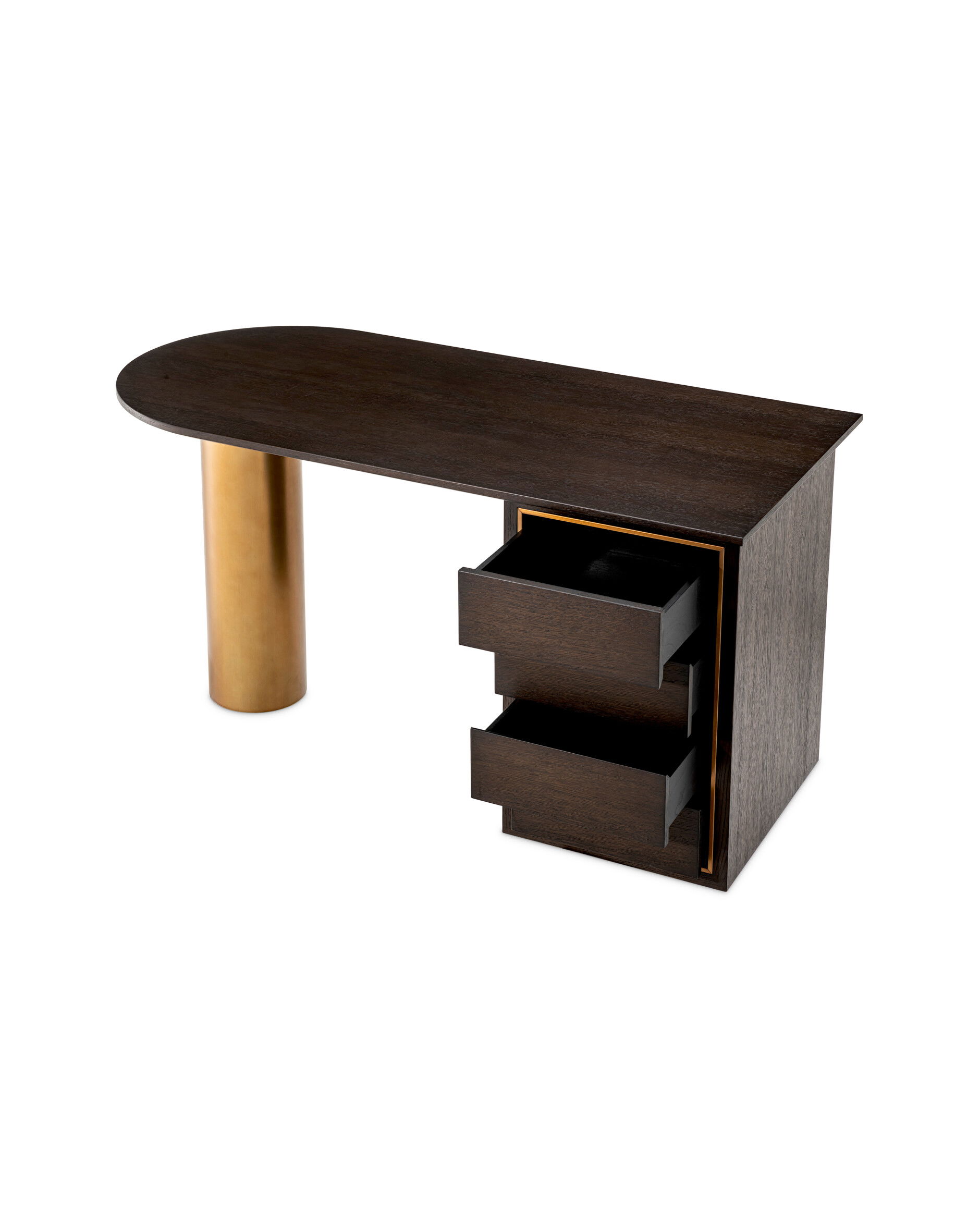 Del Rio skrivbord mocha oak veneer