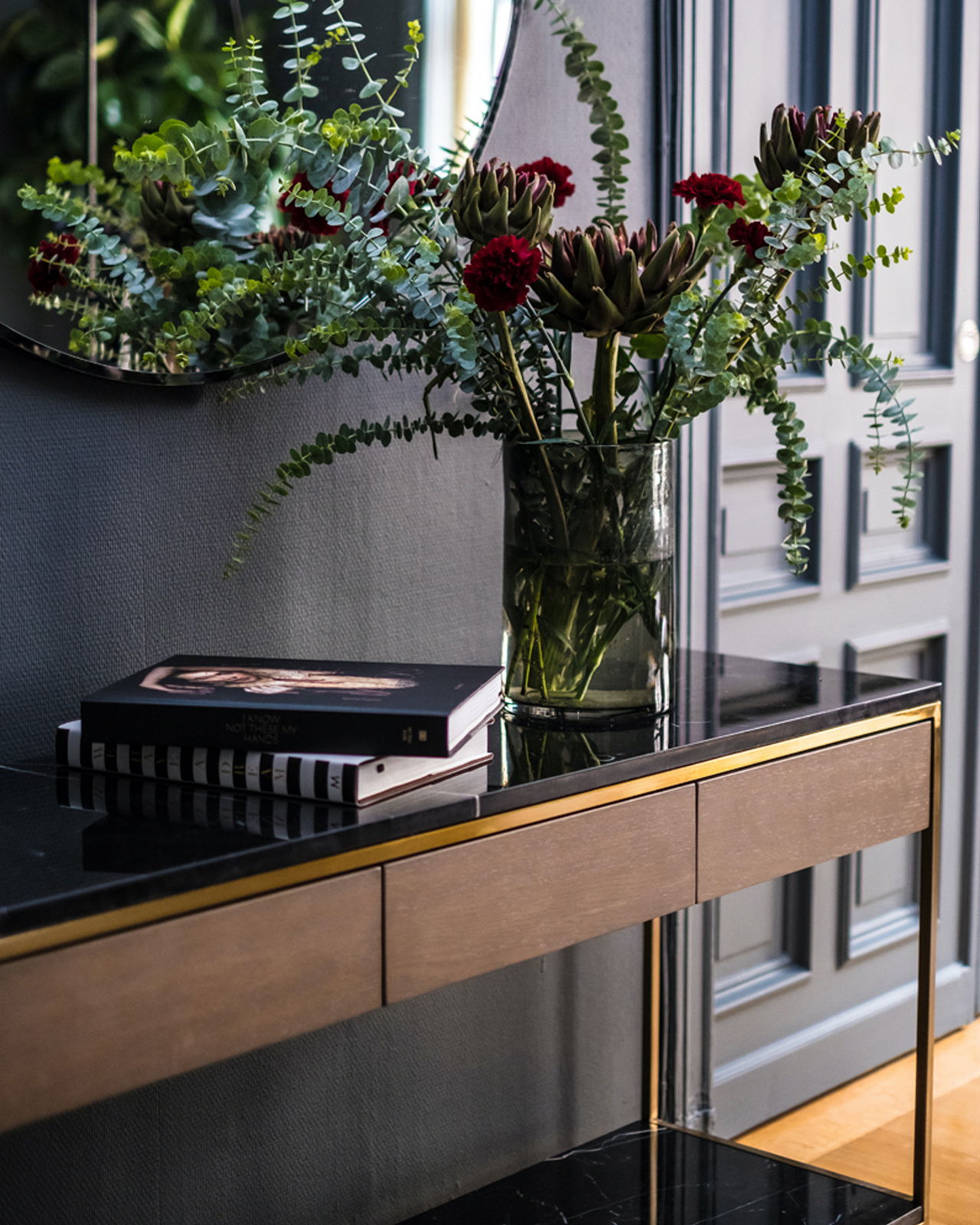 Erin konsolbord mässing ek