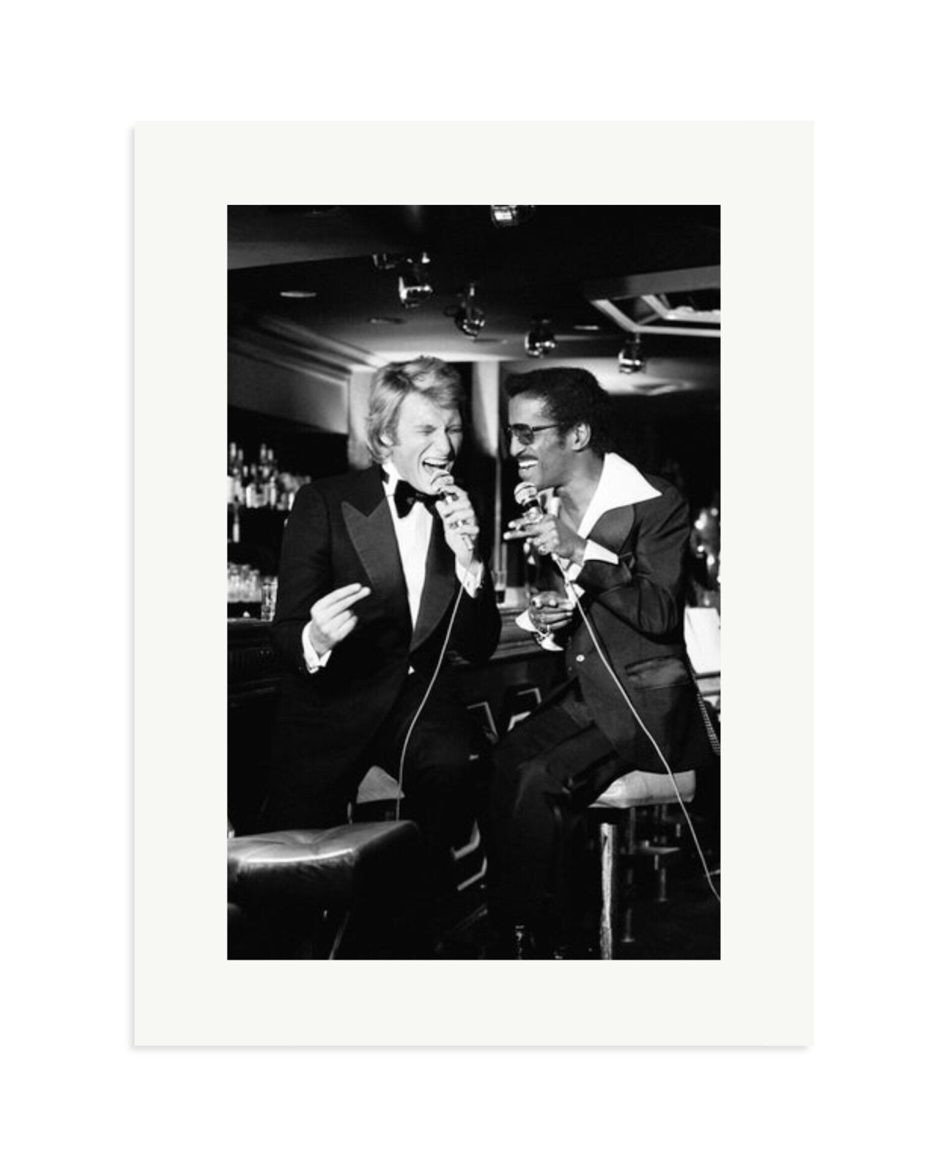 Johnny Hallyday and Sammy Davis Jr. Print Only / XL