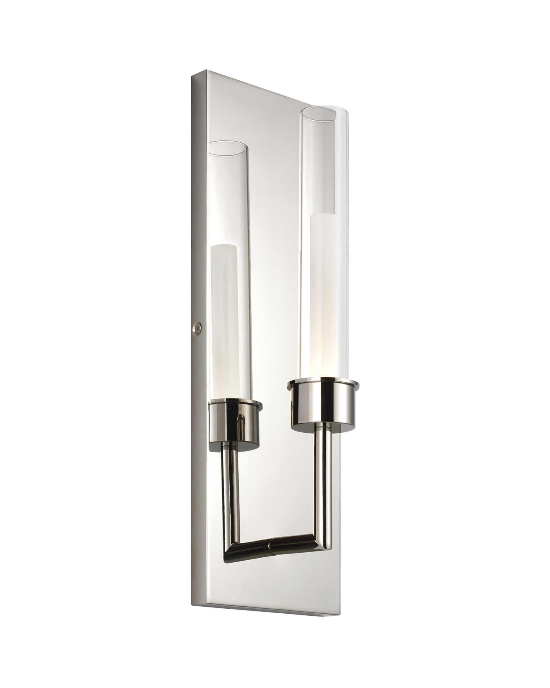 Linger vägglampa nickel