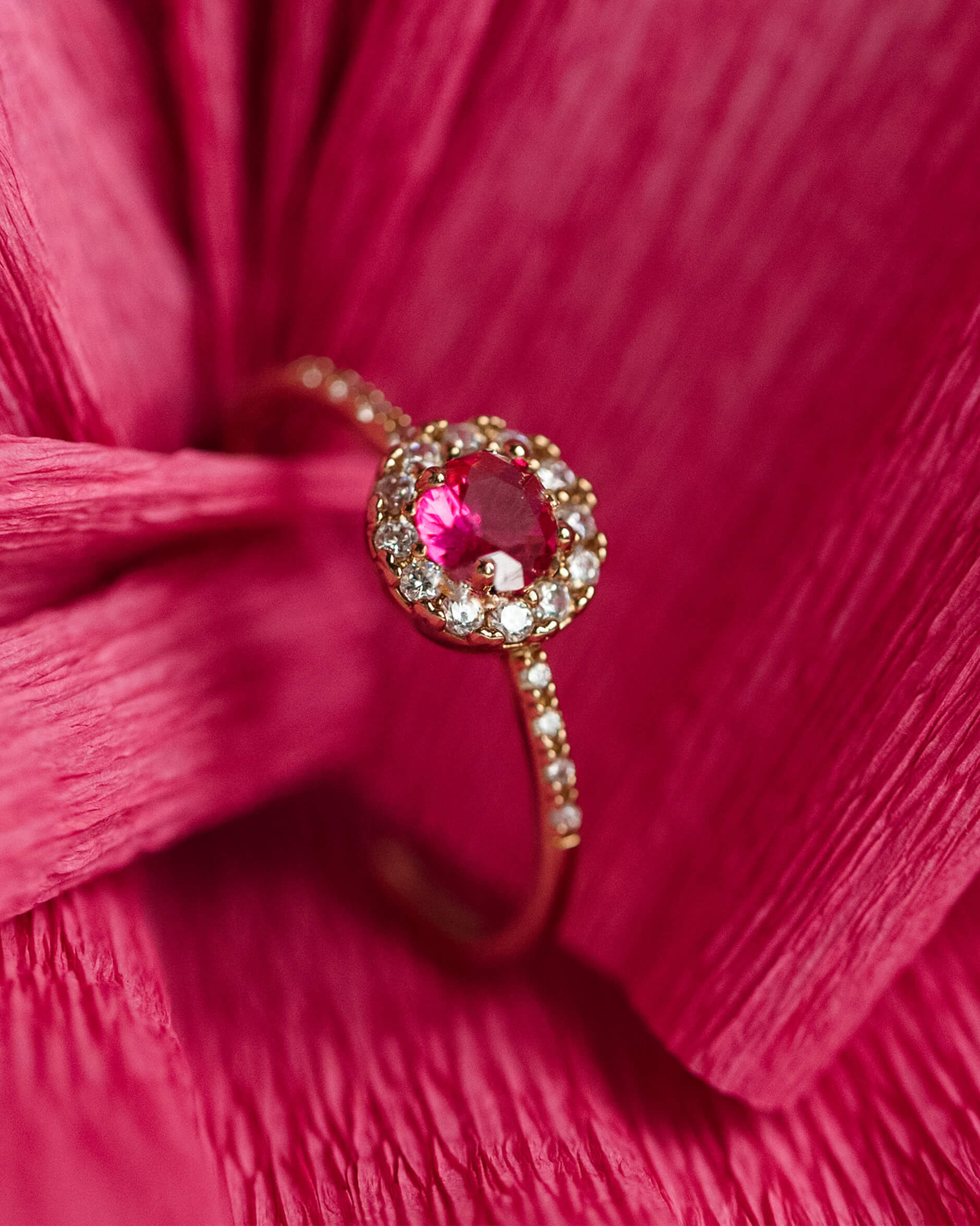 Laurie ring pink ruby