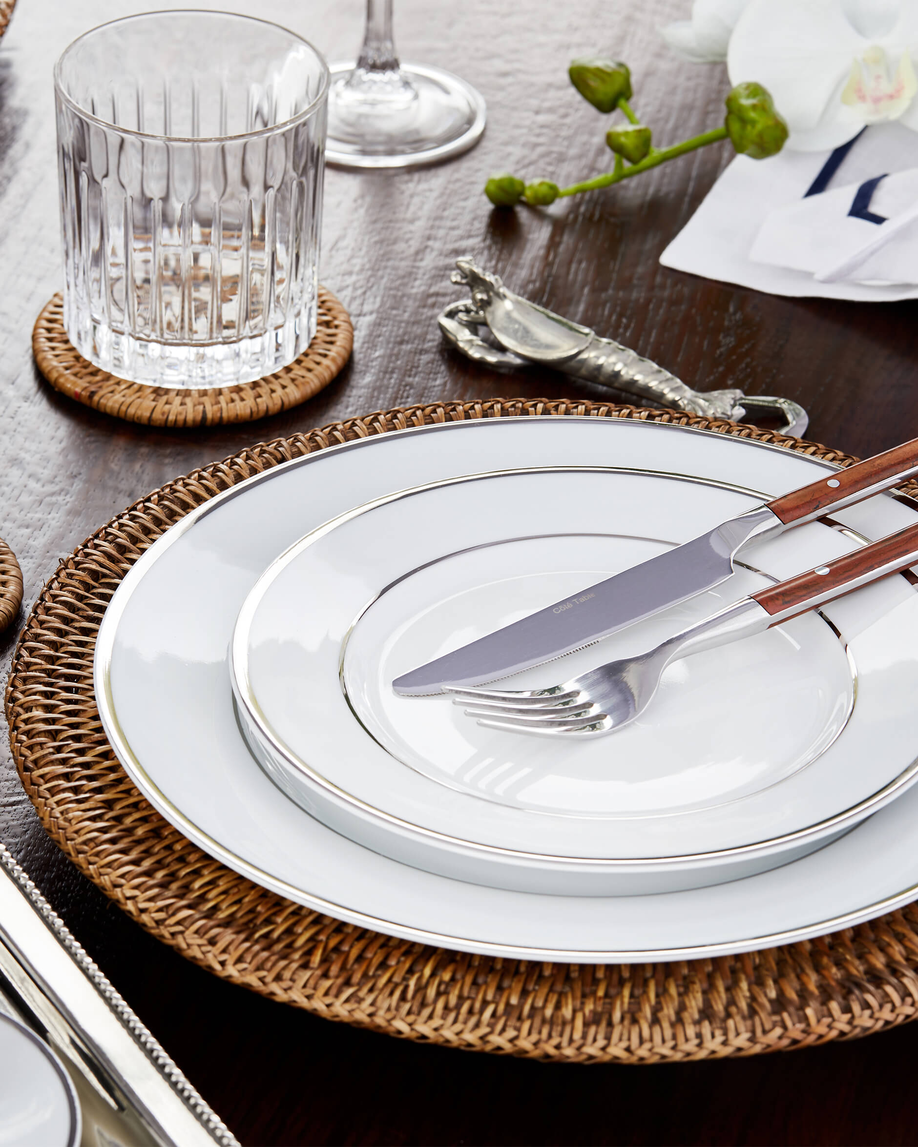 Antique Charger Plate Rattan