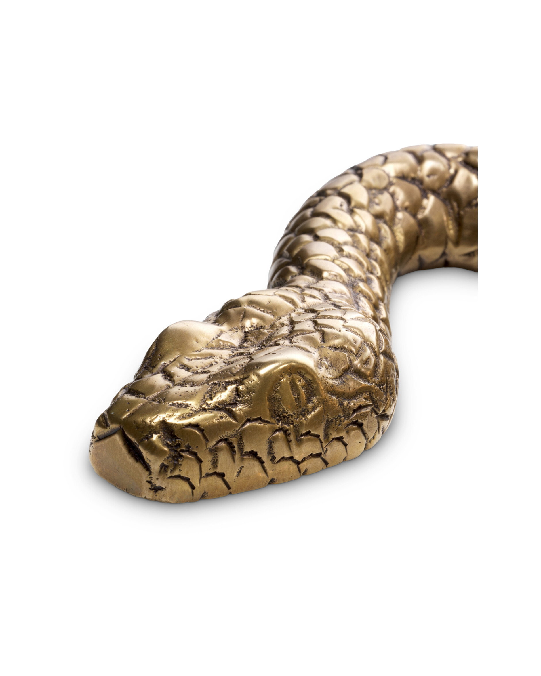 Serpent Decoration Vintage Brass