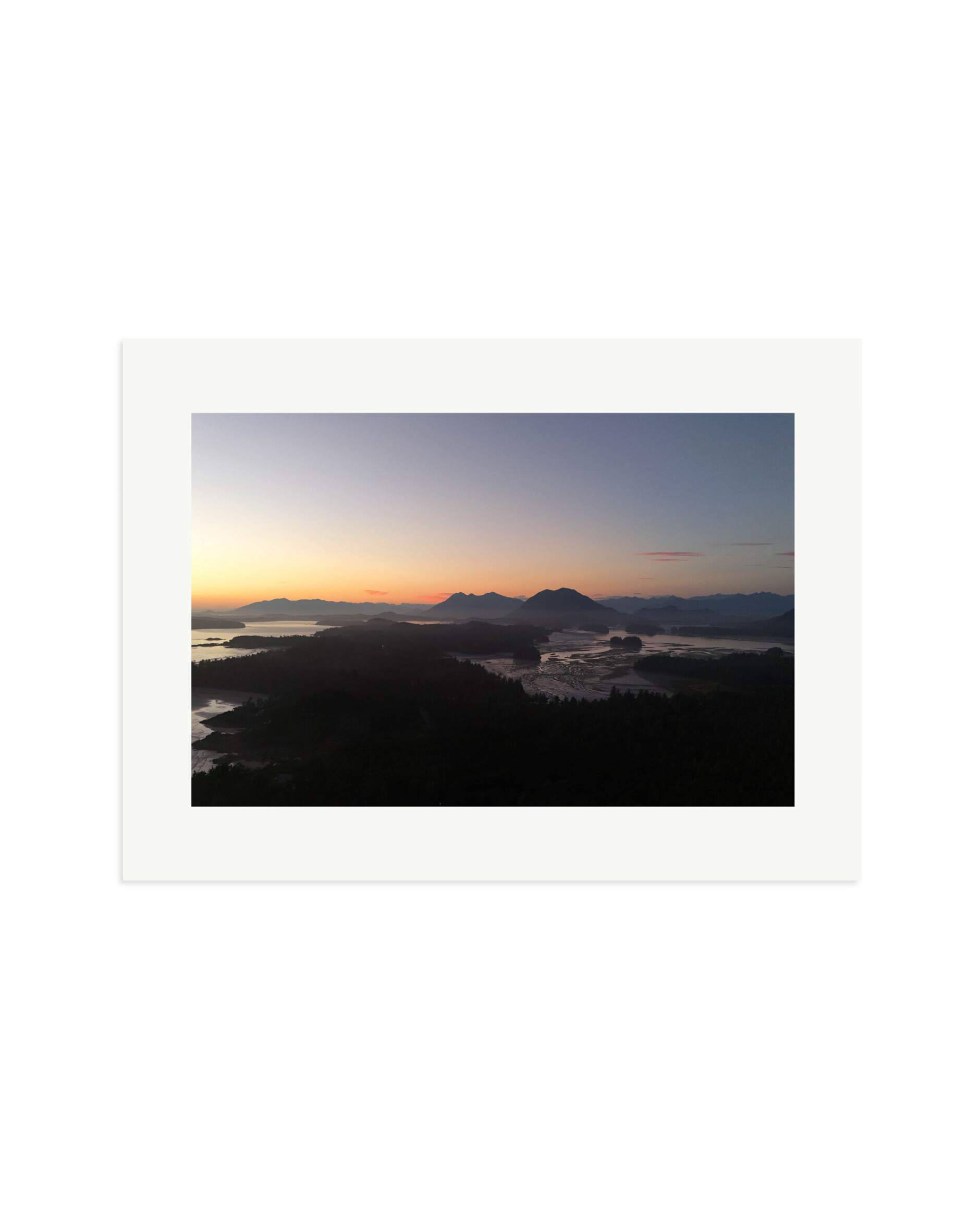 Inlets at last light Print Only / XL