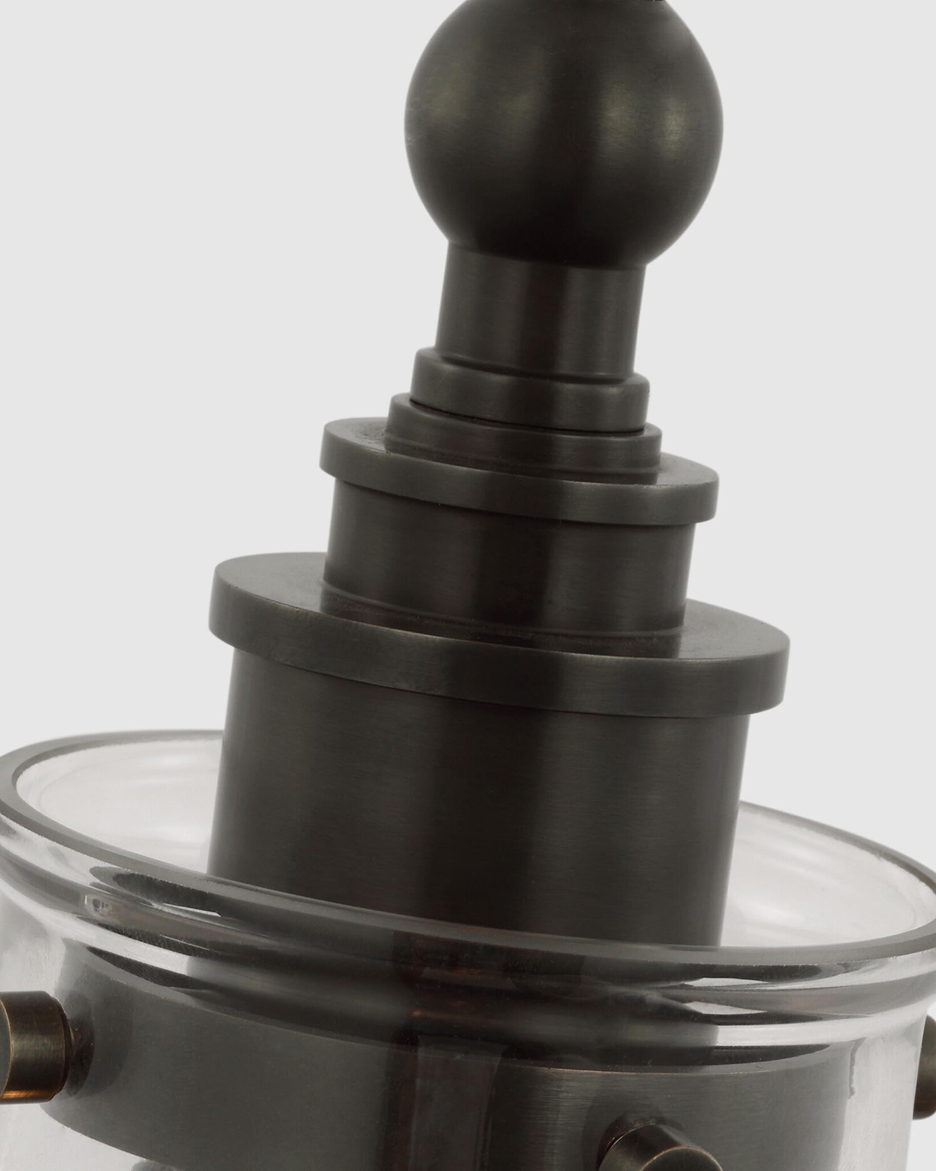 Parkington 9" Pendant Bronze/Clear Glass