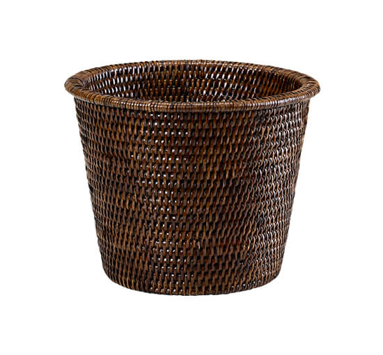 Cognac Pflanzentopf Rattan