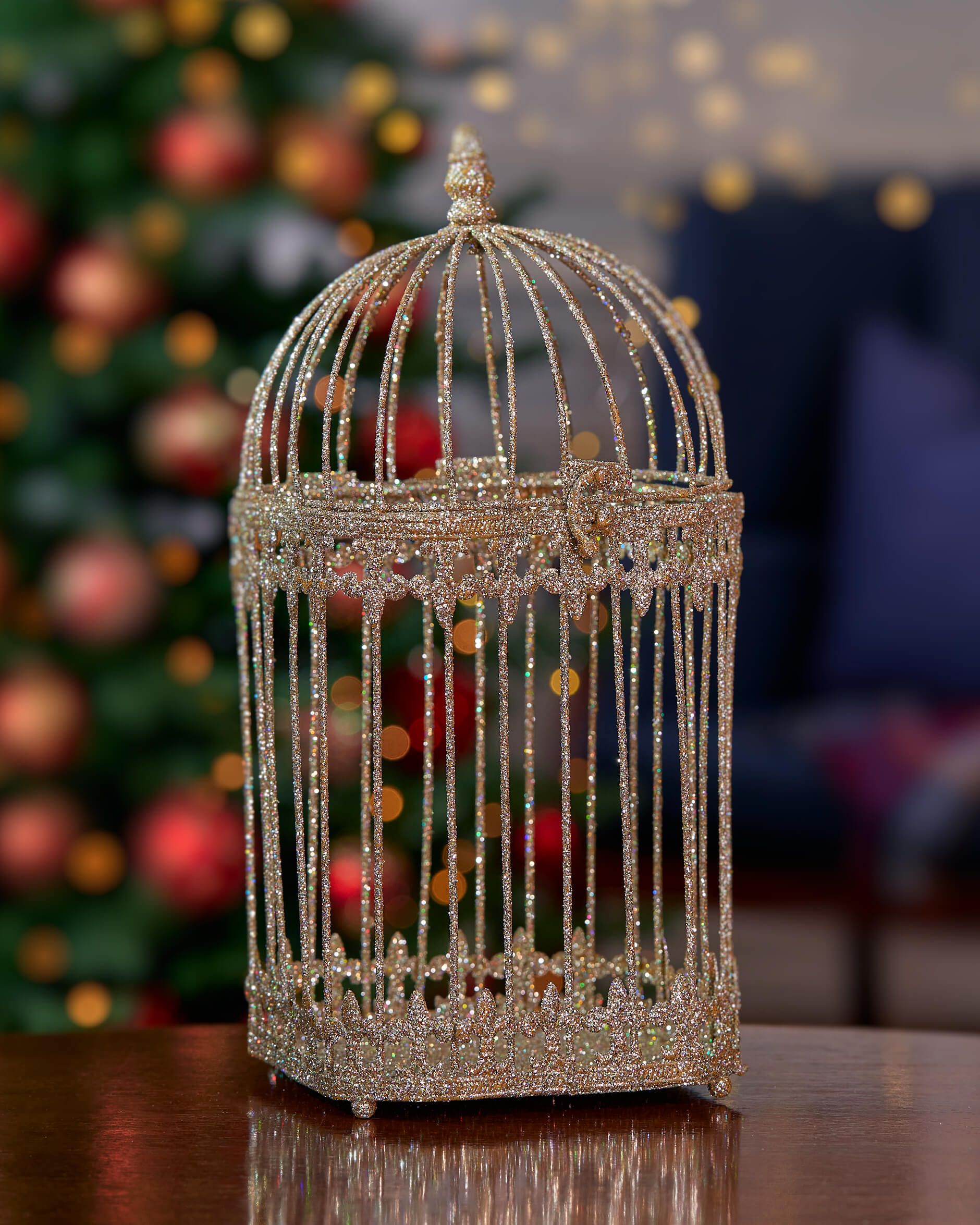 Loretta fågelbur champagne