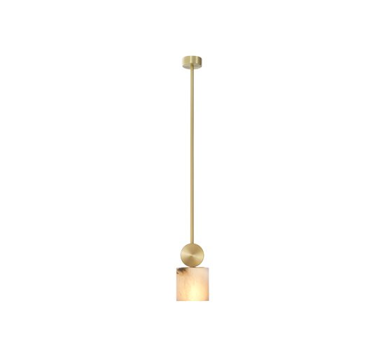 Messing - Etruscan chandelier brass square