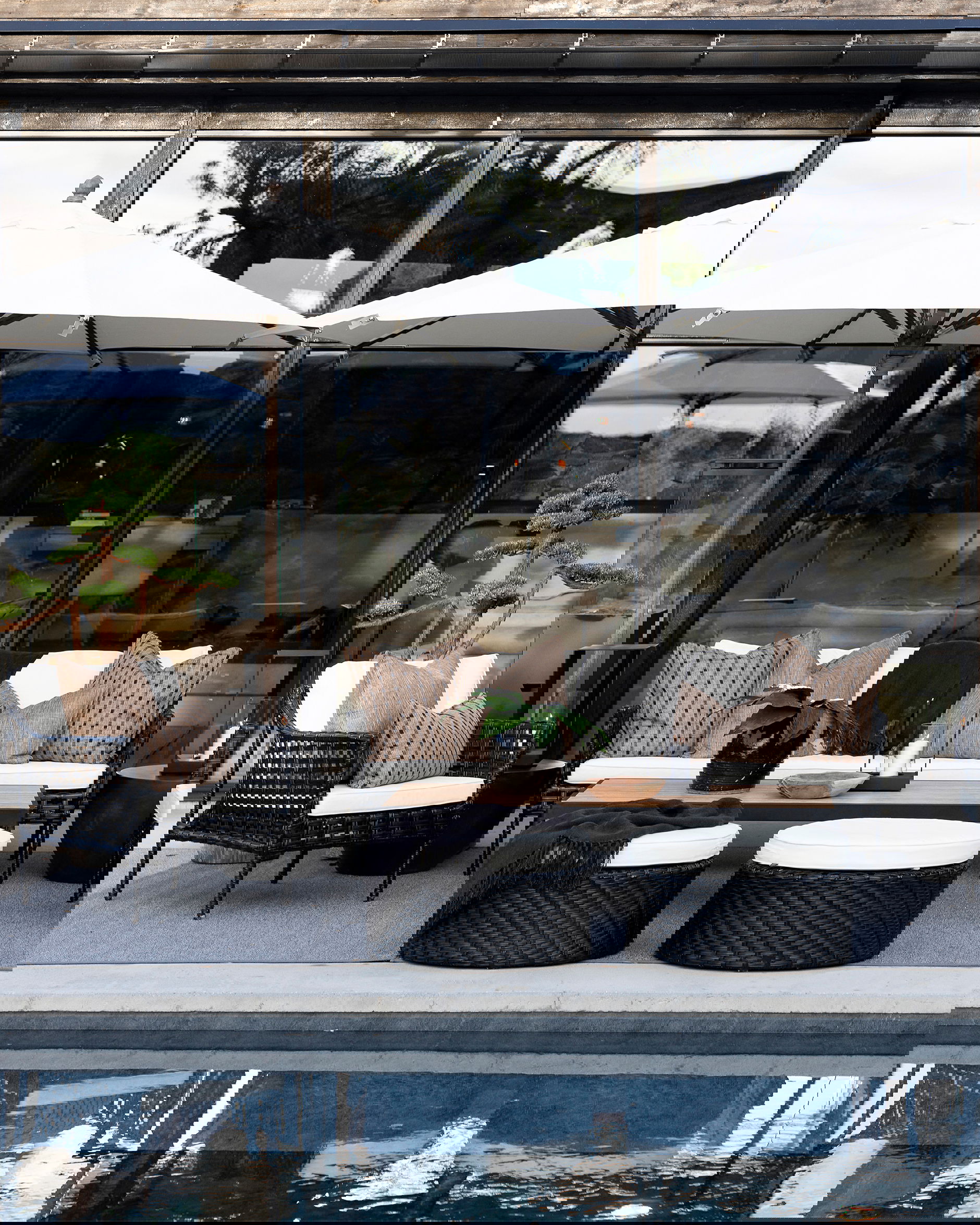 Santa Monica 3-Sitzer-Sofa schwarz