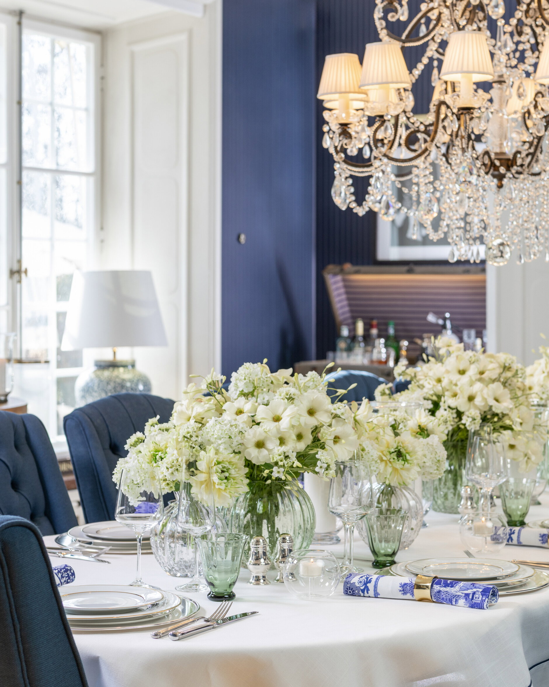 Willow glasvas grön