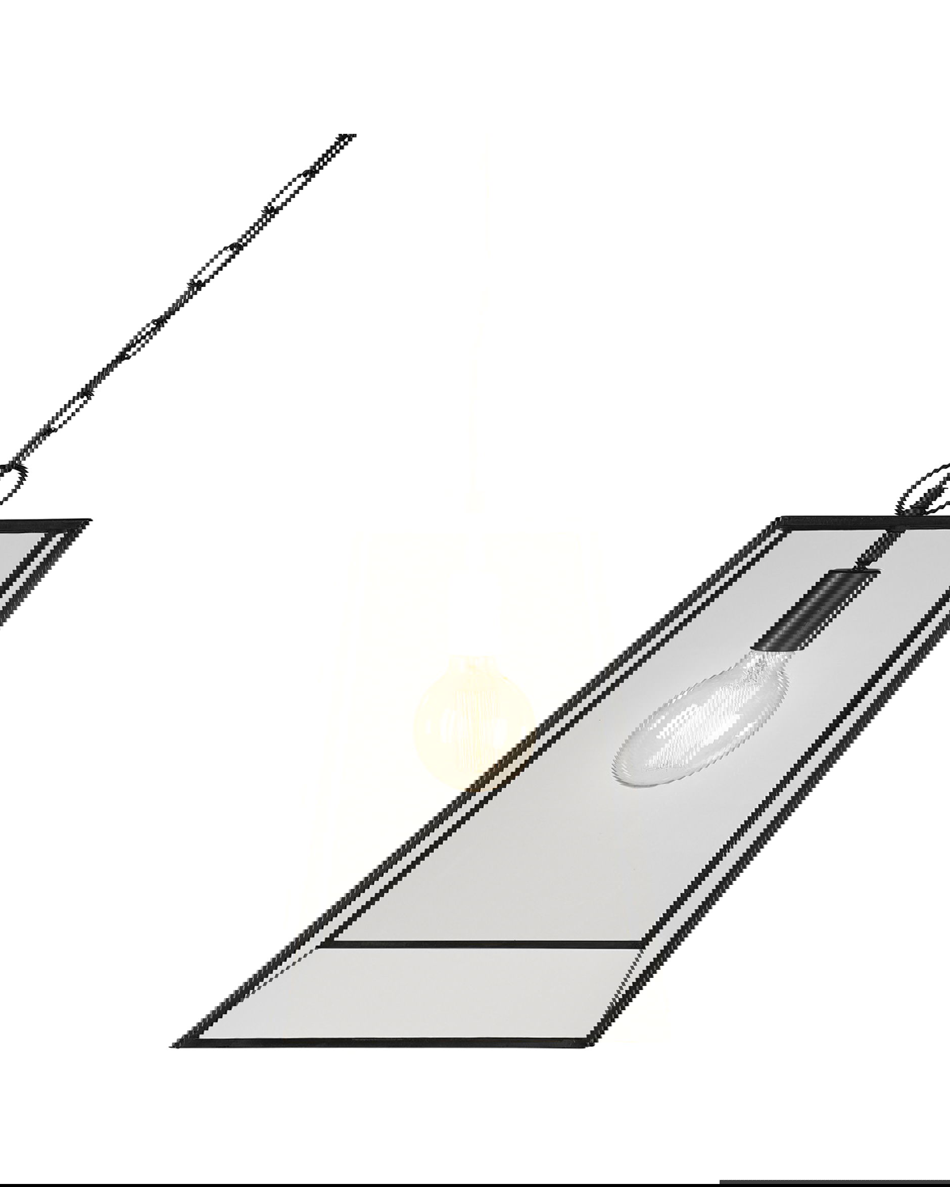 Slim City taklampa svart