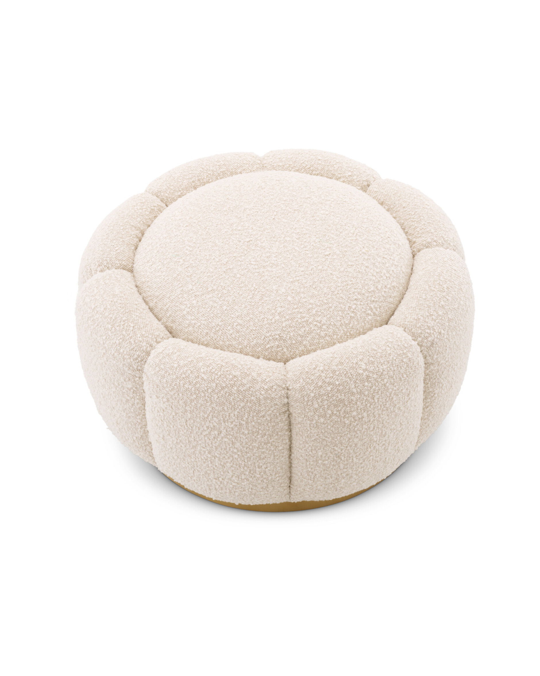 Inger fotpall bouclé cream