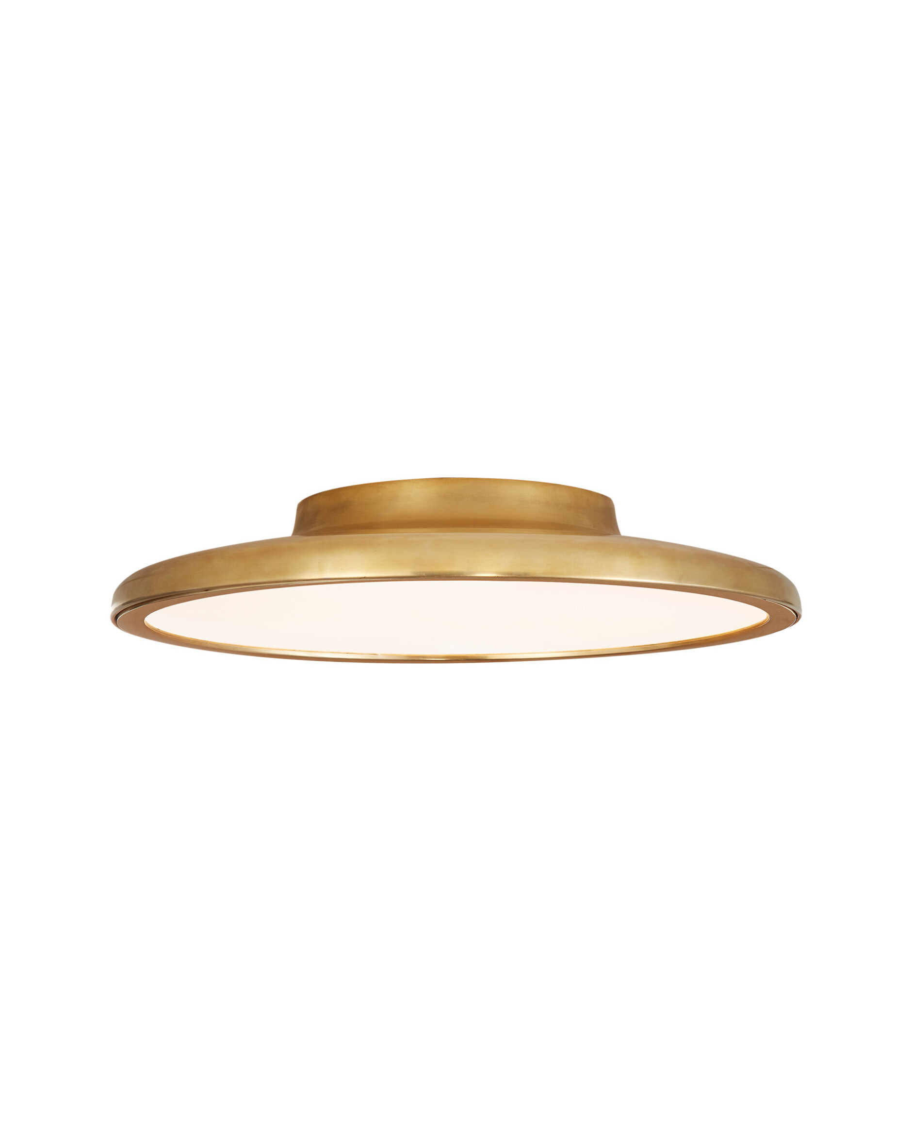 Dot 13" Flush Mount Natural Brass