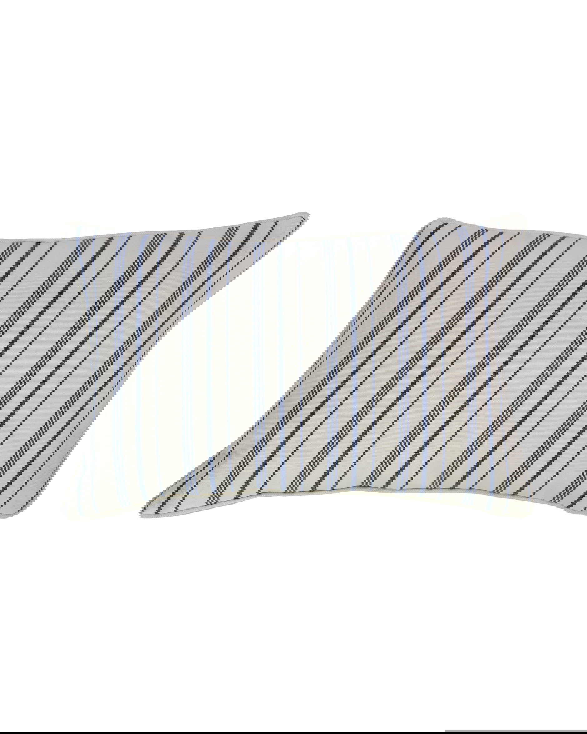 Annick Ticking kuddfodral blå/vit