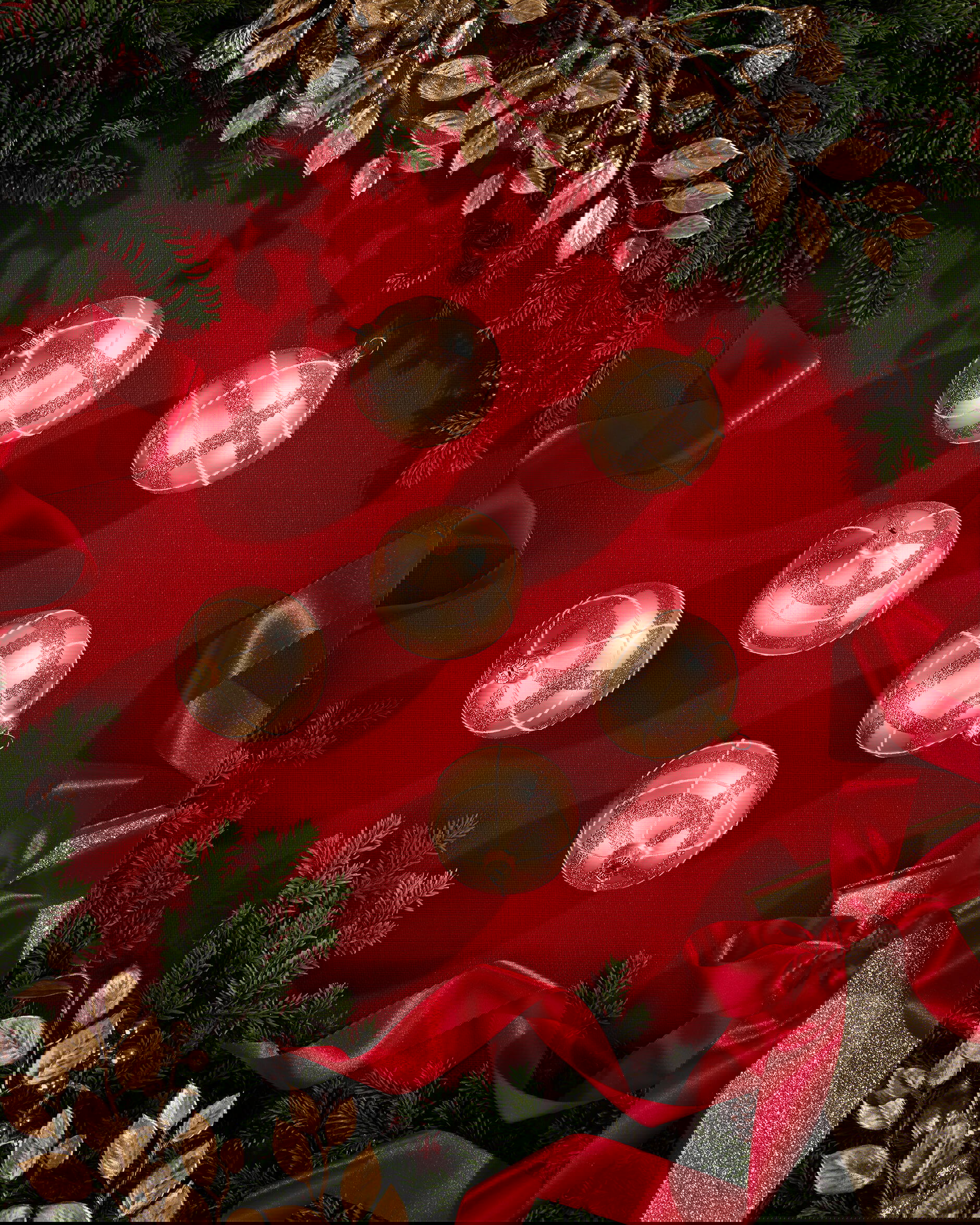 Holly-joulupallo samppanja 6-kpl