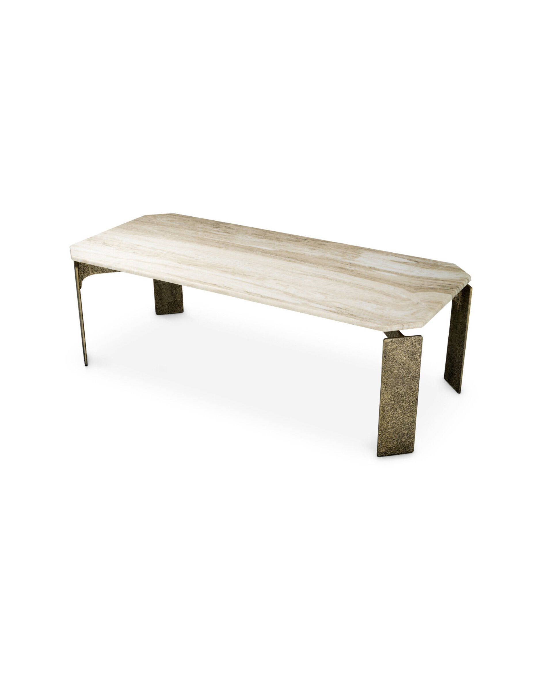 Bodega Esstisch antikes Messing